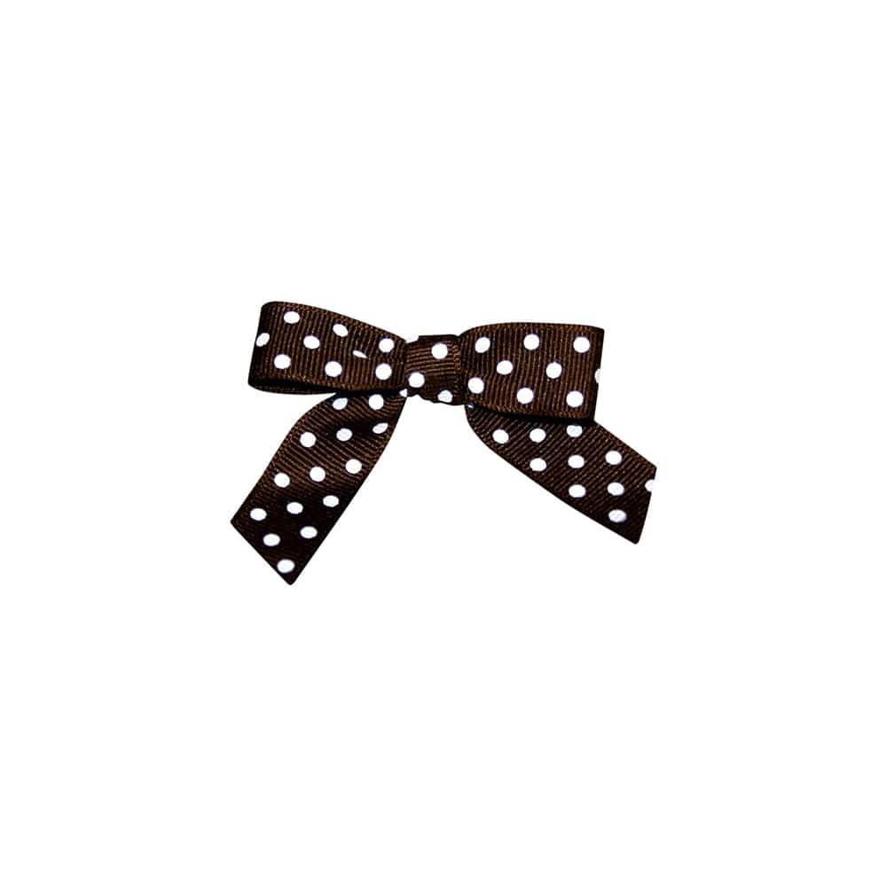 JAM Paper 2.5" Grosgrain Polka Dot Twist Tie Bows