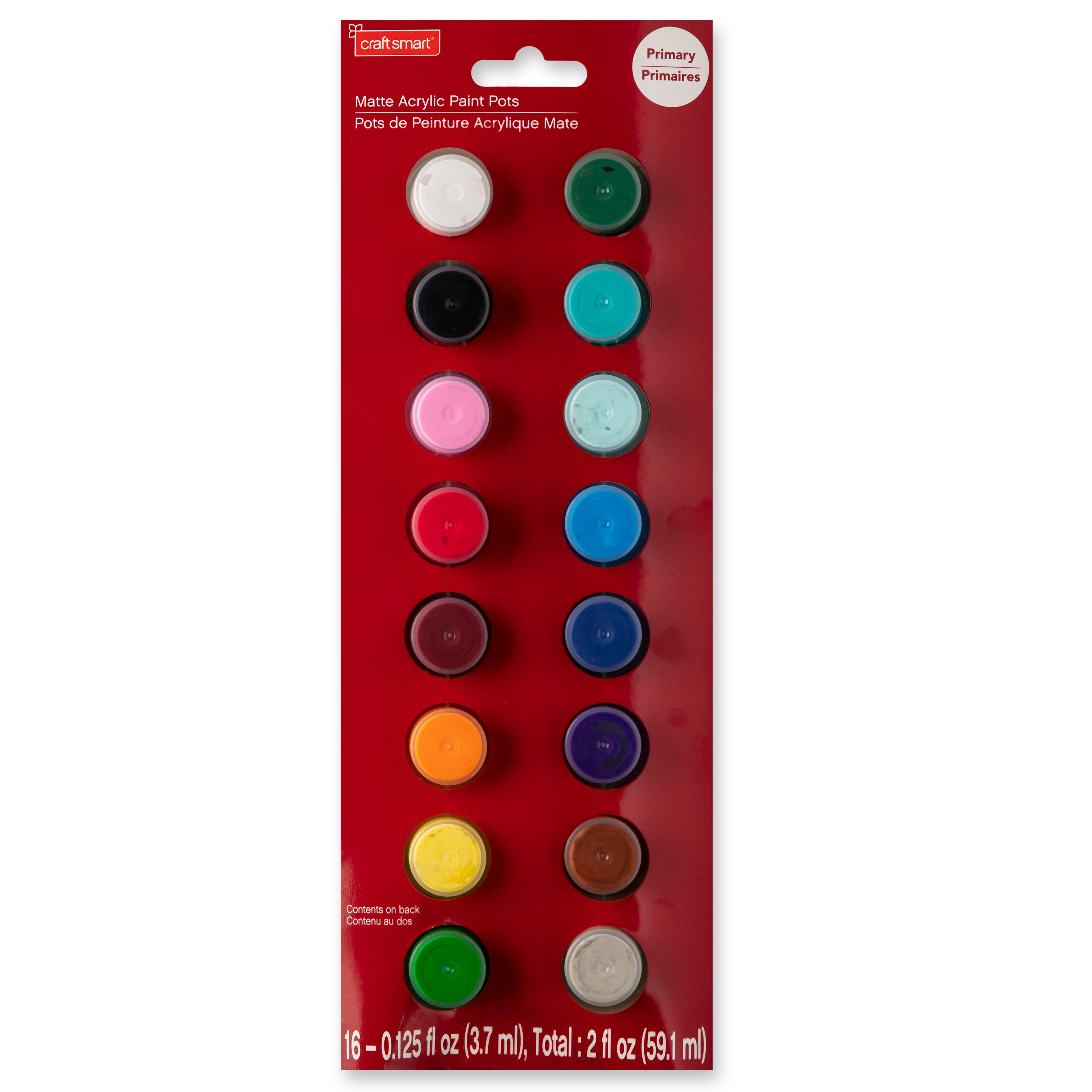 12 Pack: Primary Acrylic Paint Pot Set by Craft Smart®