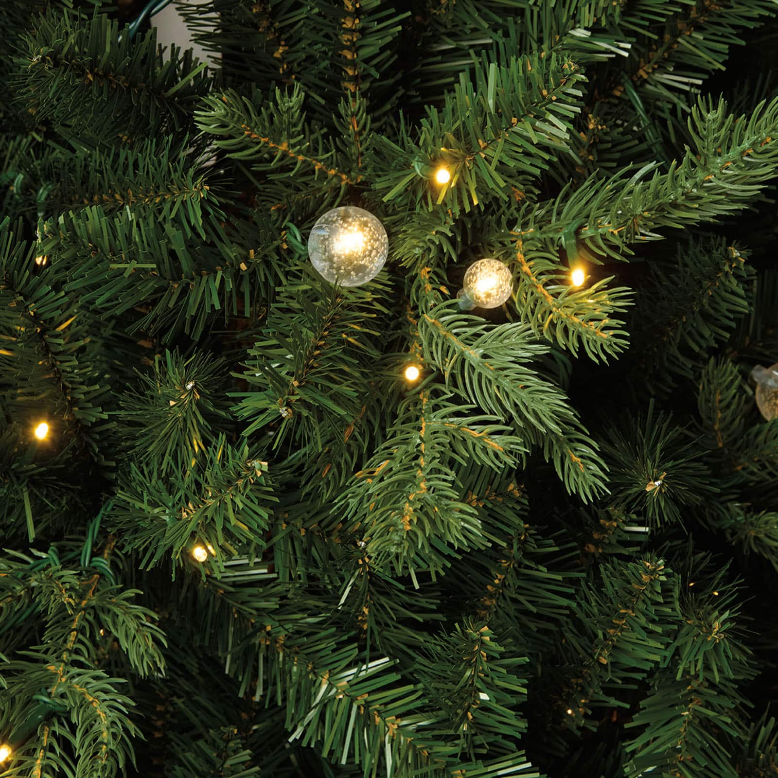 7.5ft. Pre-Lit Dewdrop Spruce Artificial Christmas Tree, Warm White LED Lights by Ashland® - Includes a Tree Storage Bag