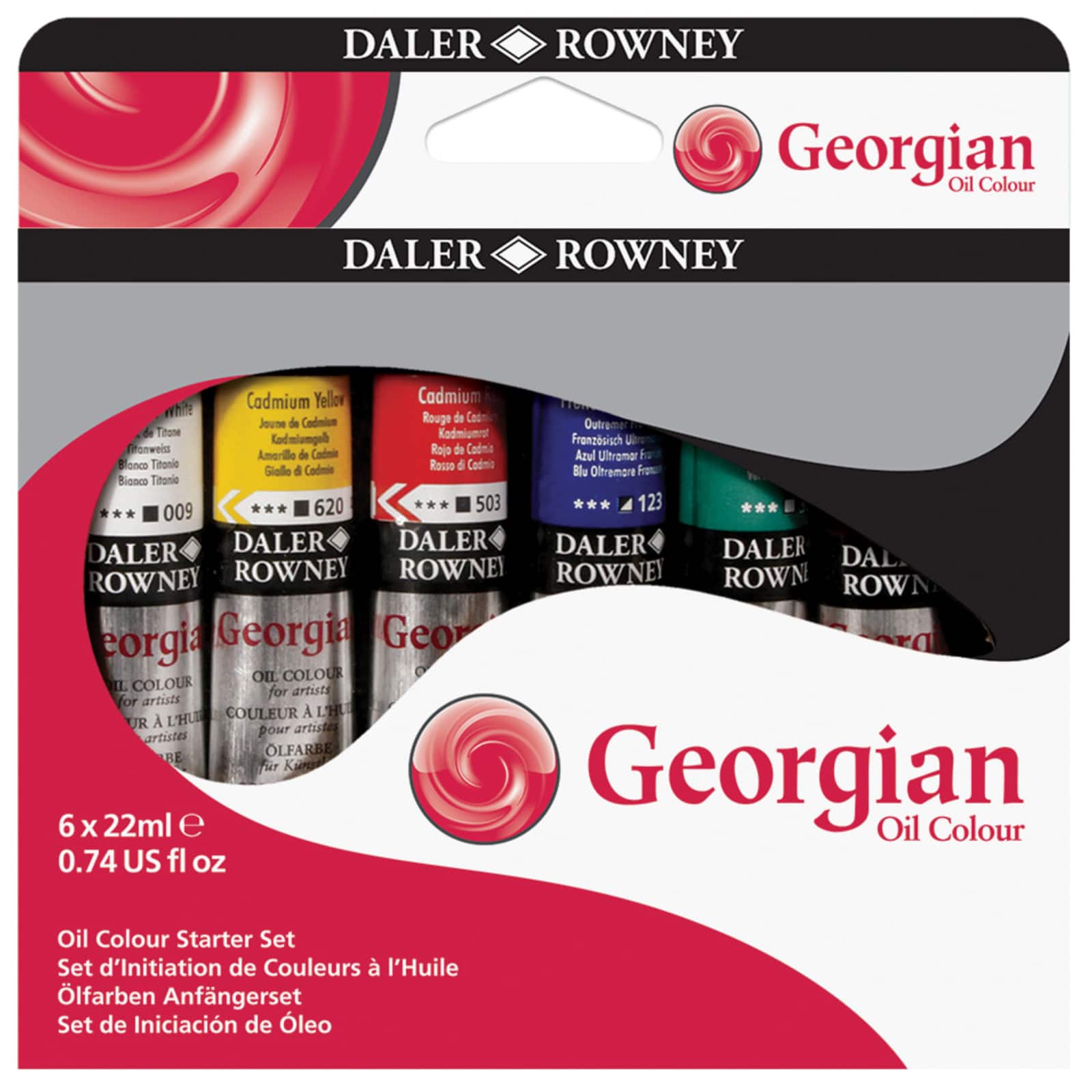 Daler-Rowney® Georgian 6 Color Oil Paint Starter Set