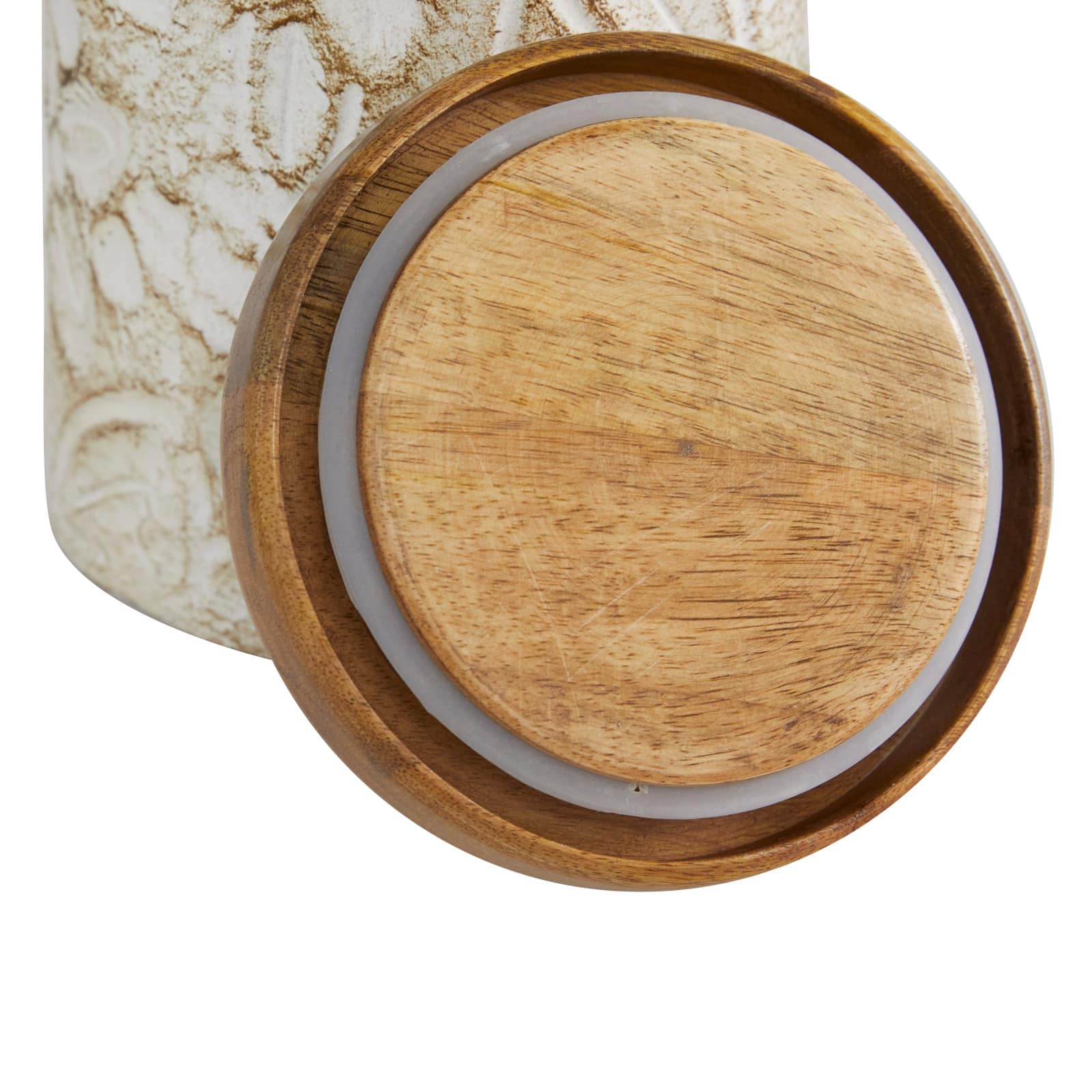 White Dolomite Farmhouse Decorative Jar Set