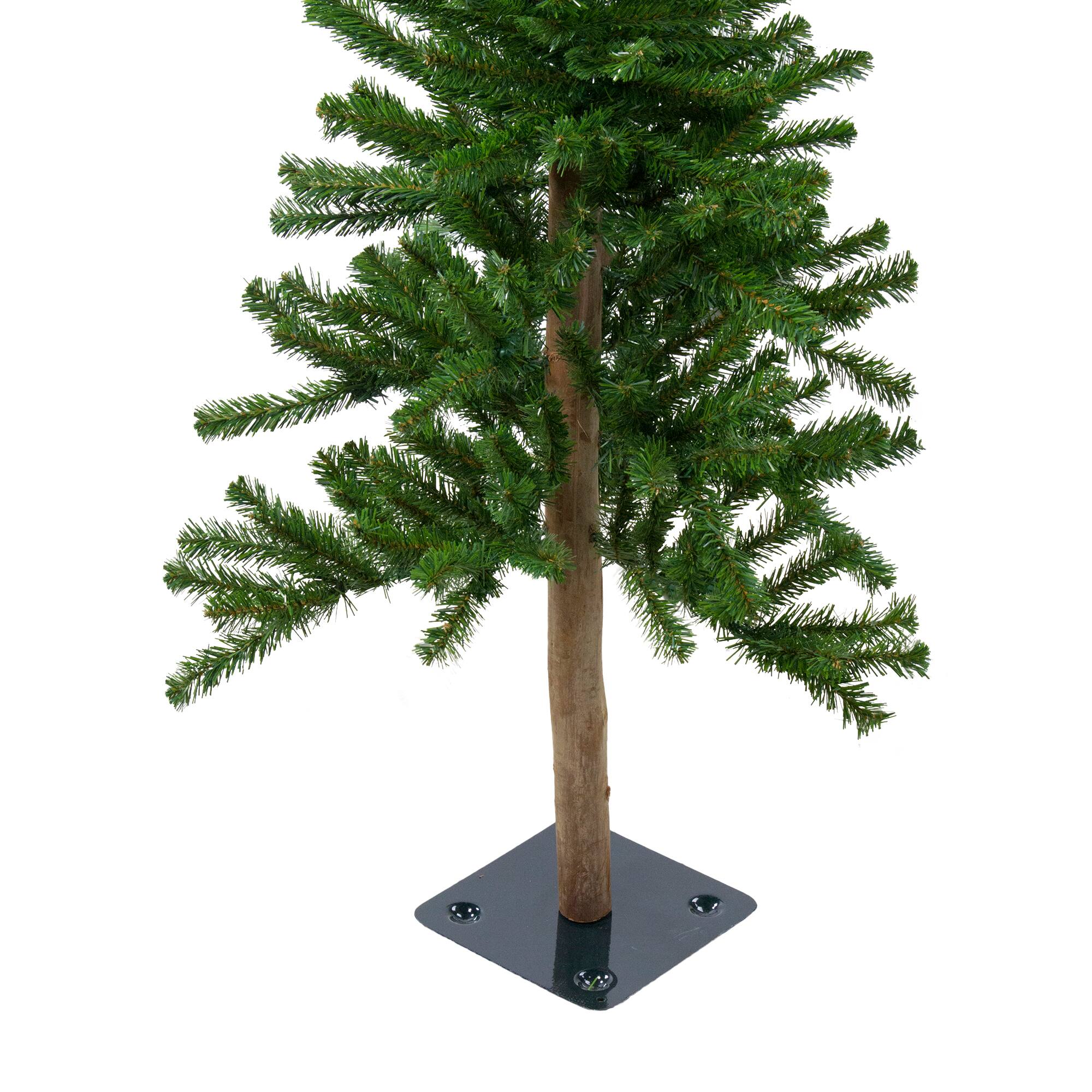 3 Pack Unlit Alpine Artificial Christmas Tree Set