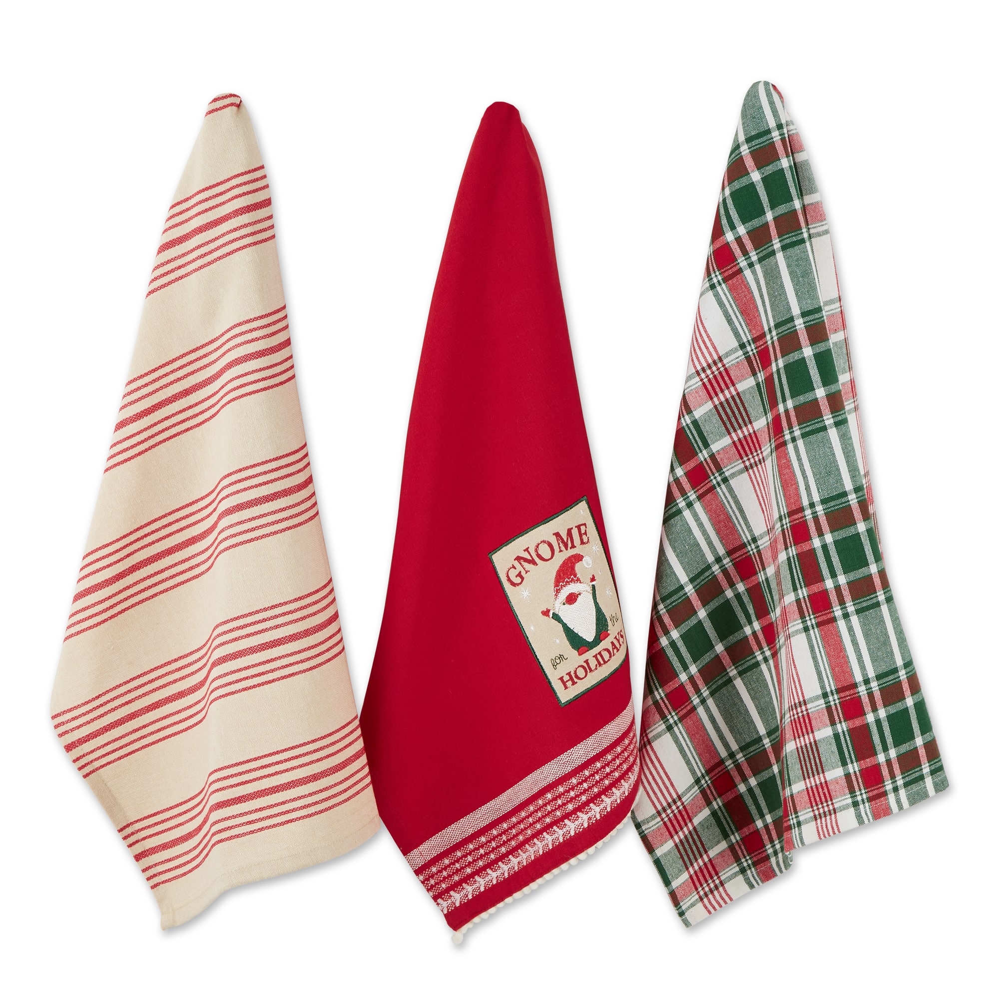 DII® Assorted Little Gnome Dishtowel Set