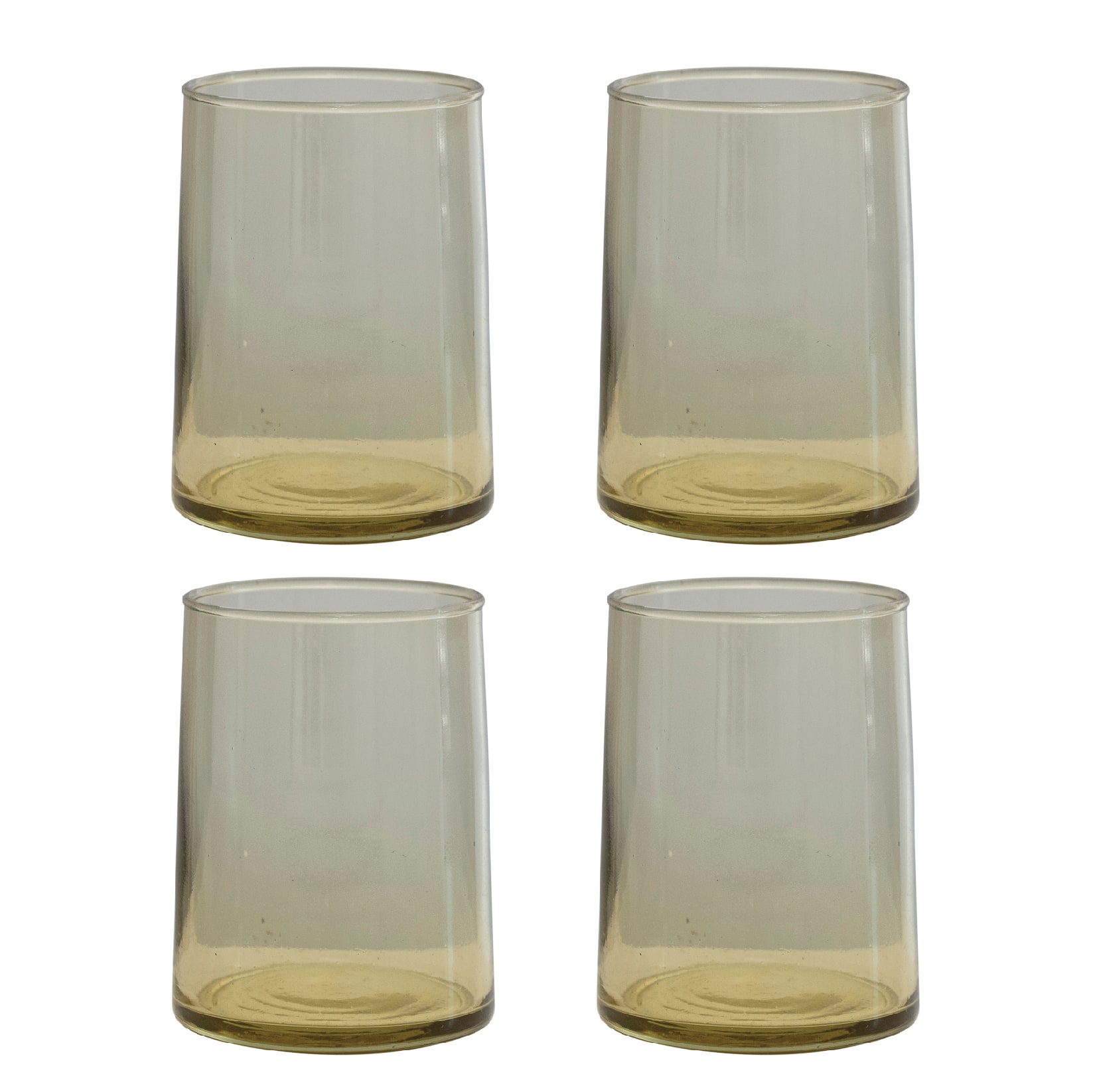 Hello Honey® 10oz. Chartreuse Modern Drinking Glass Set