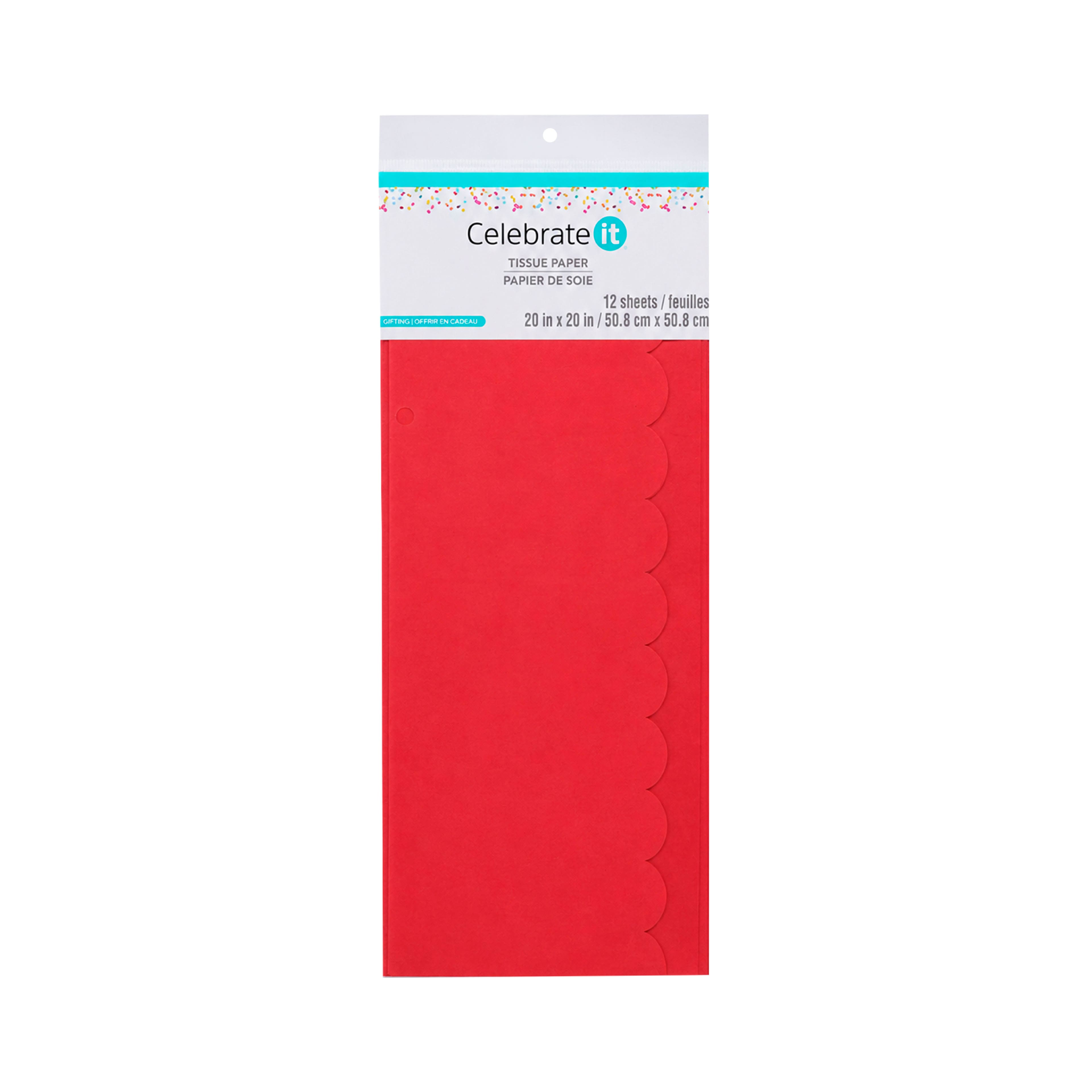 Michaels, Scalloped Tissue Paper Sheets, 12ct. by Celebrate It™ – Category: Tissue Paper & Shredded Filler