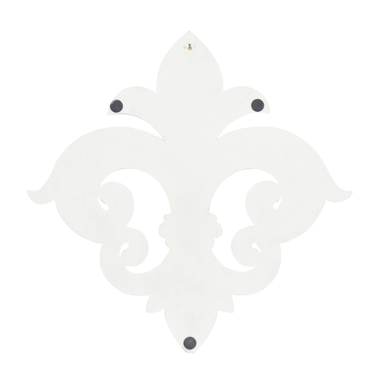 24" White French Themed Wood Wall Décor