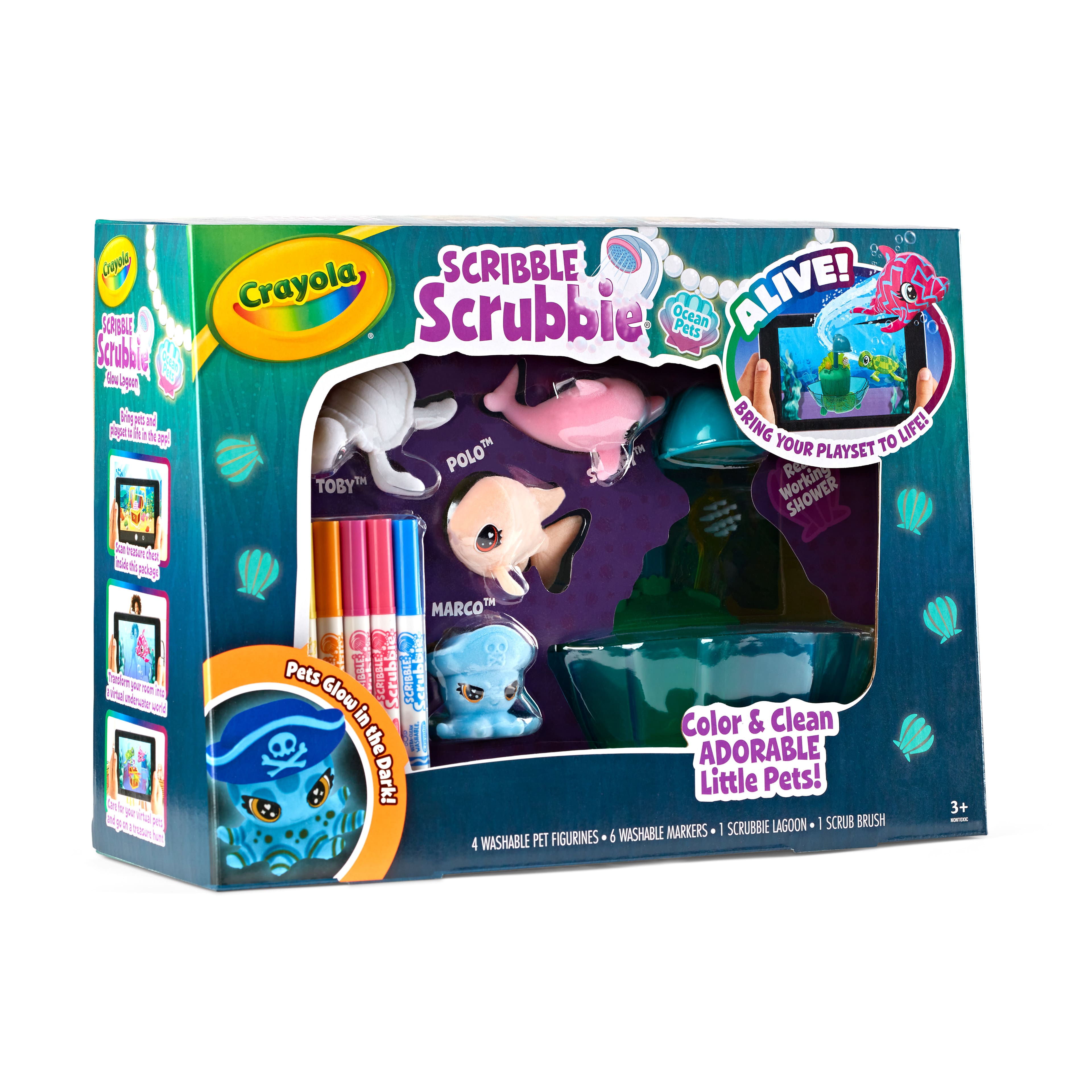 Crayola® Scribble Scrubbie Ocean Pets Glow Lagoon Playset