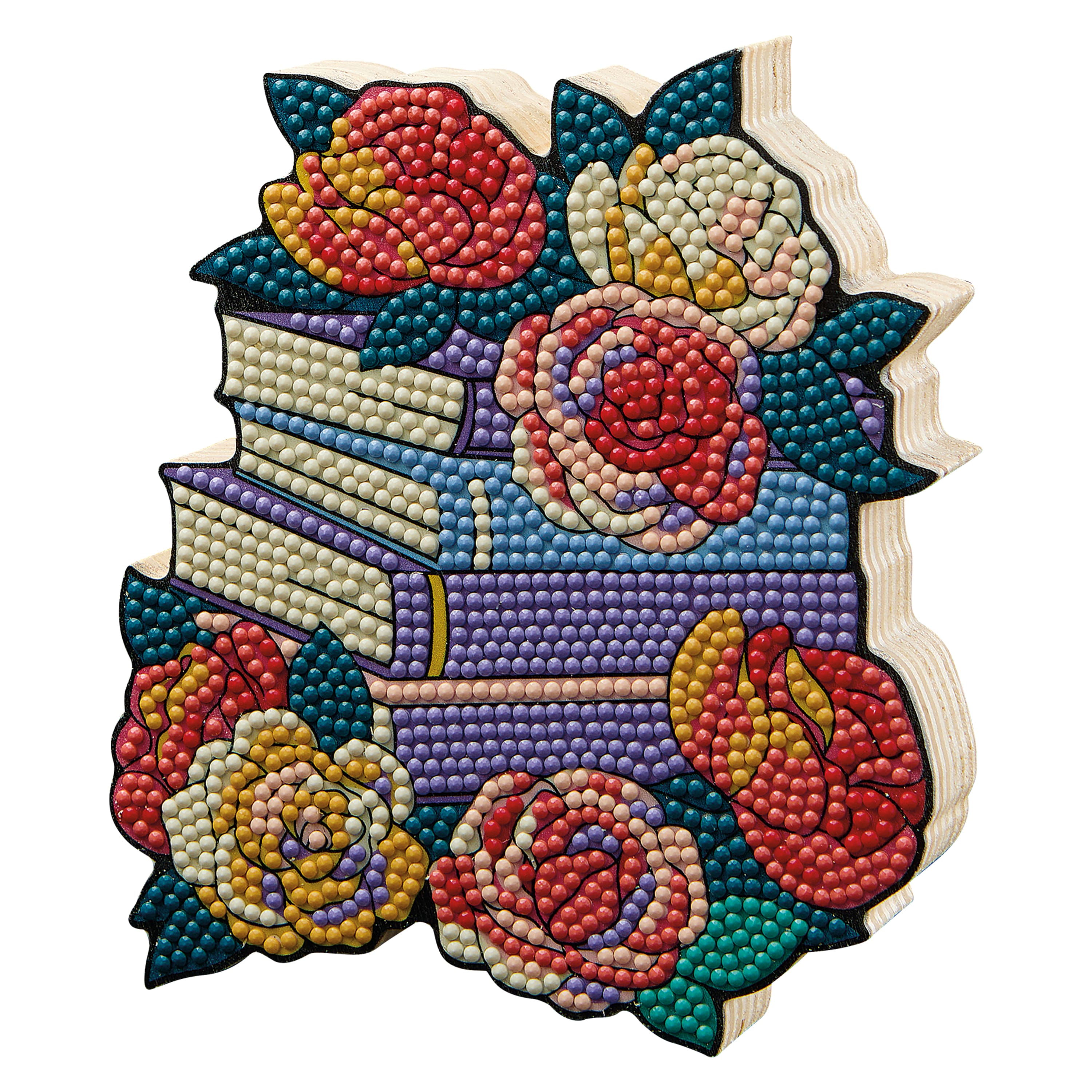 6" Books & Roses Diamond Art Kit by Make Market®