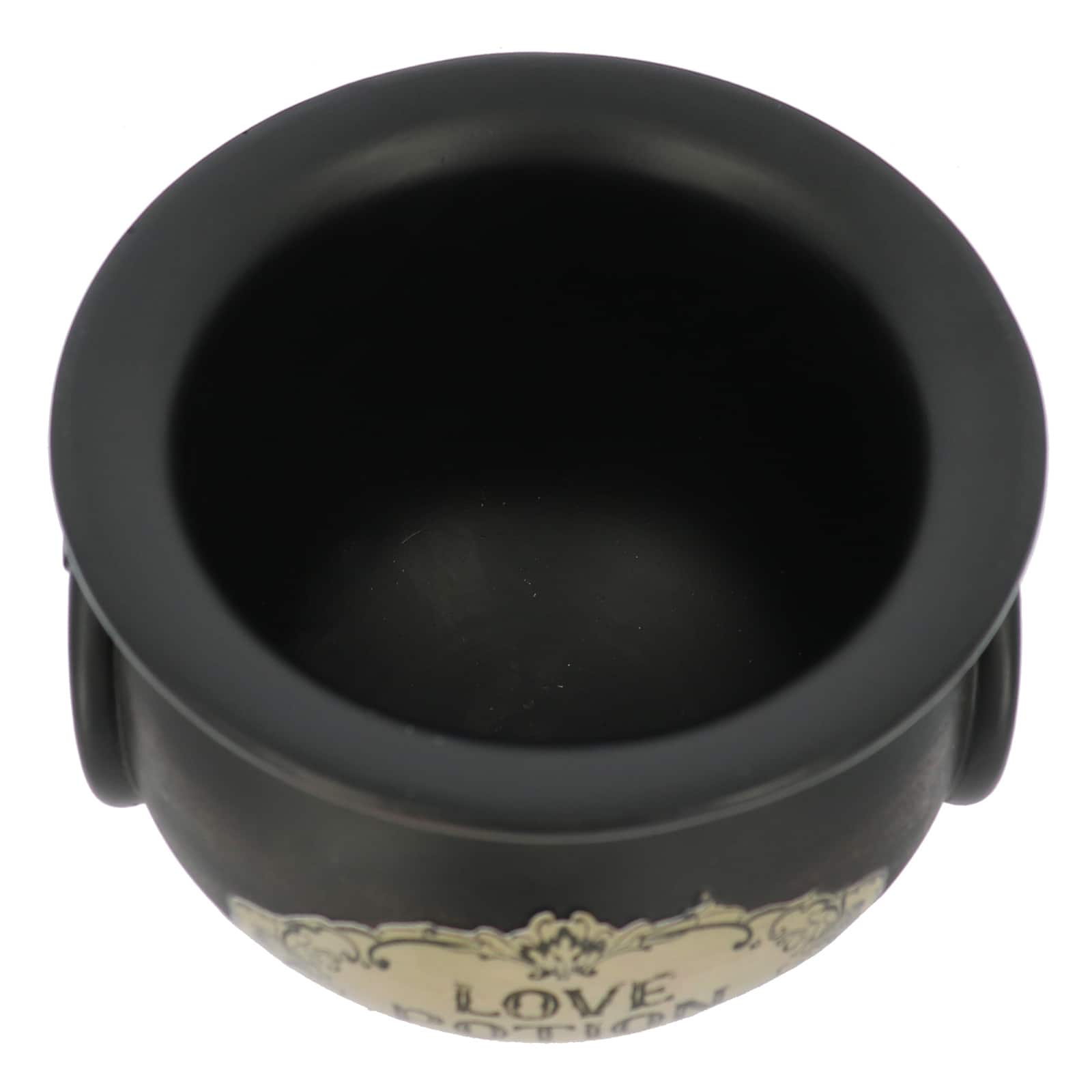 4.75" Black Love Potion Cauldron Tabletop Décor by Ashland®