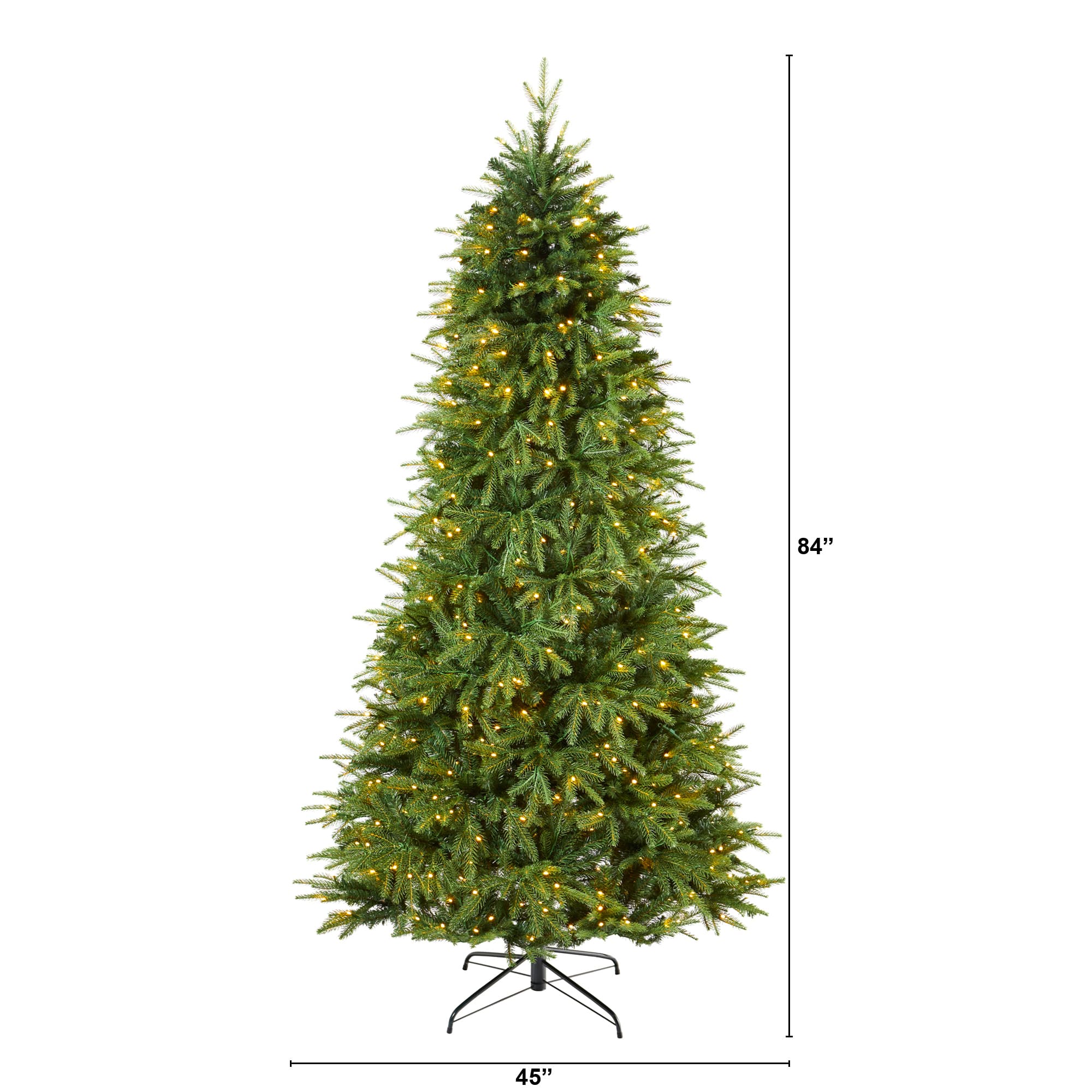 7ft. Pre-Lit Vancouver Fir Natural Look Artificial Christmas Tree with Clear LED Lights
