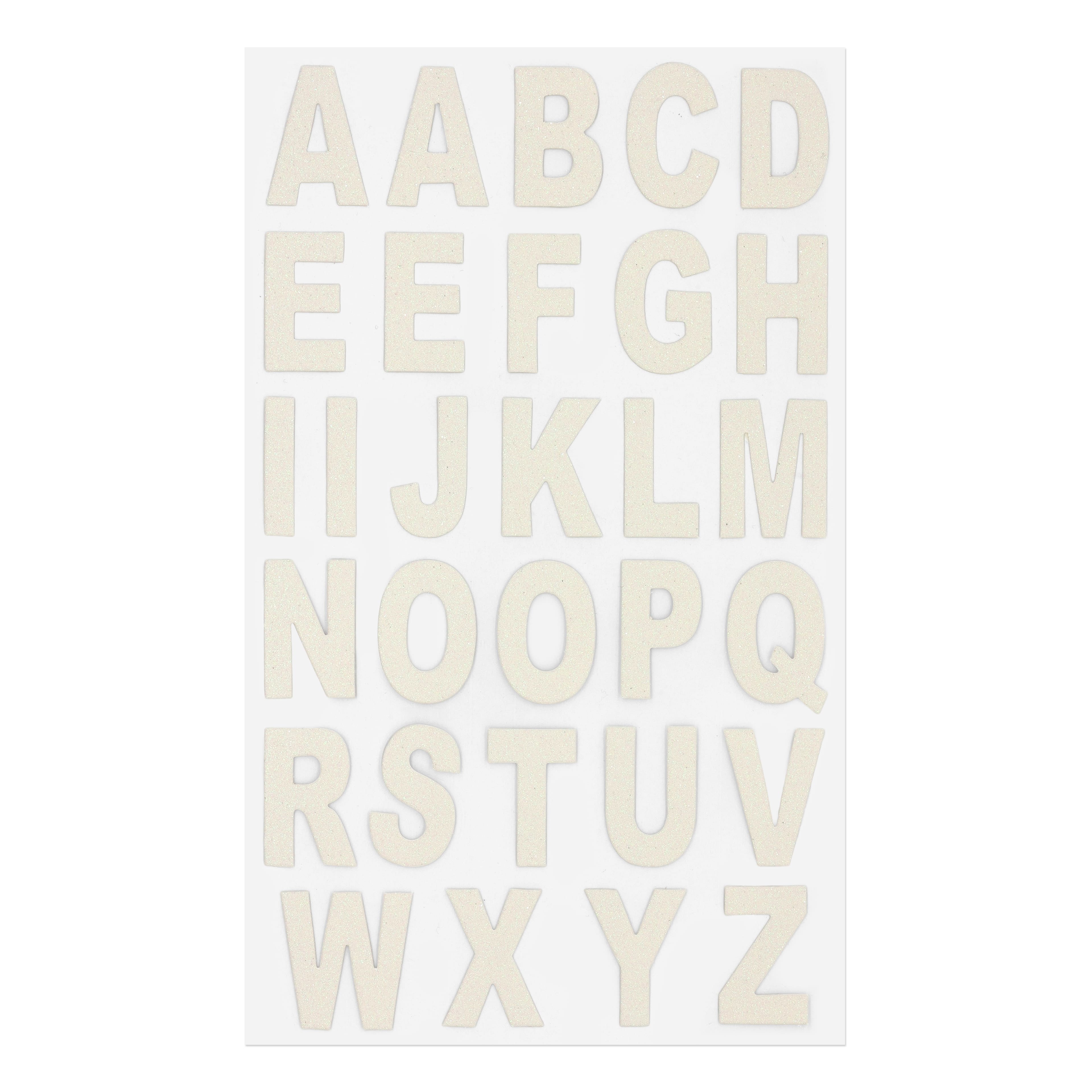 Homecoming Glitter Alphabet Stickers by Celebrate It®