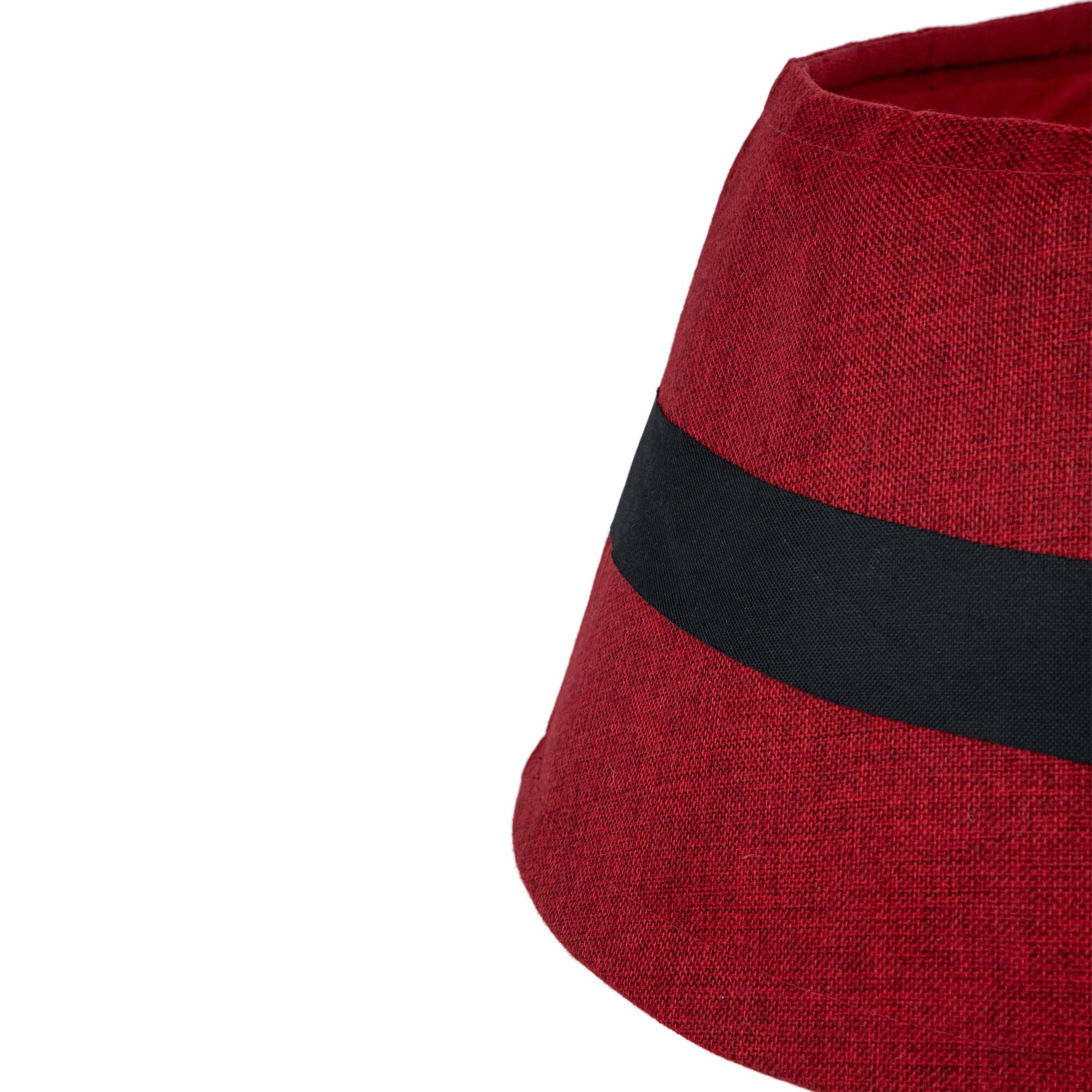 26.75" Red Santa's Belt Round Christmas Tree Collar
