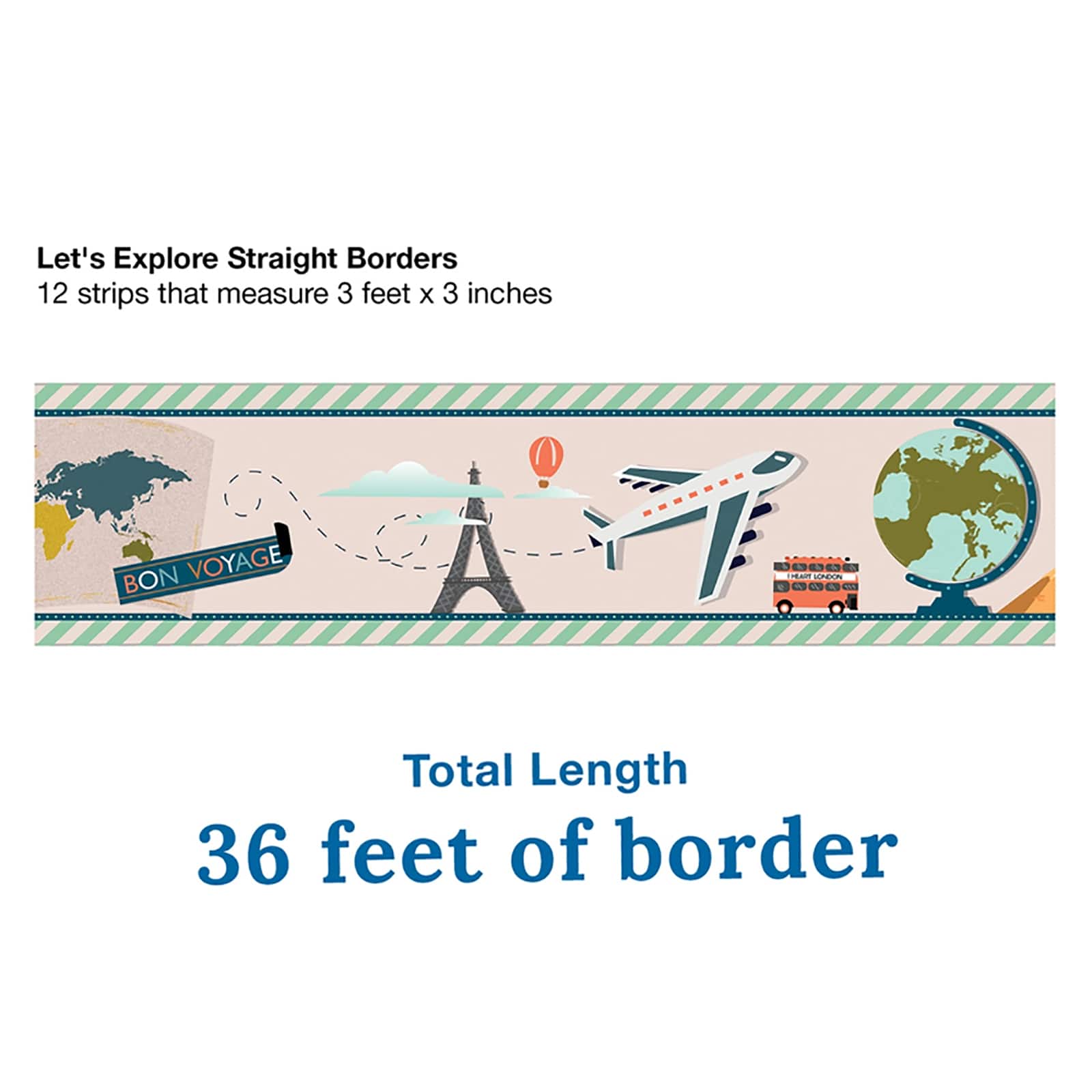 Carson Dellosa® Let's Explore Straight Border, 216ft.