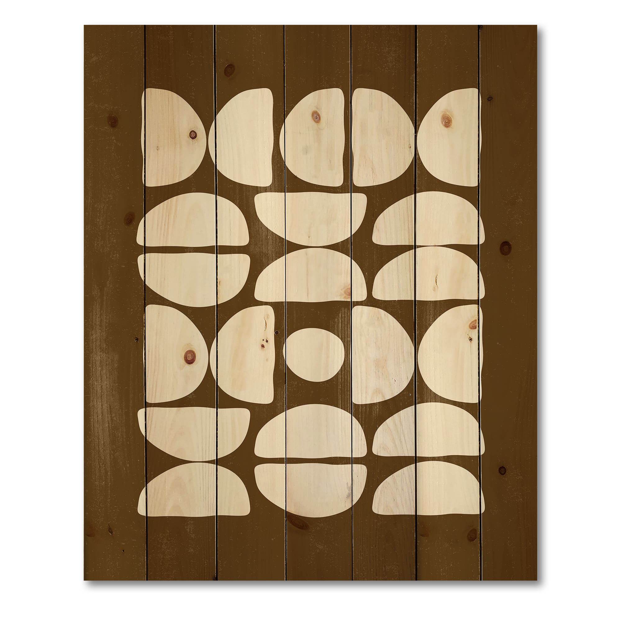 Designart - Abstract Composition of Minimal Half Moons