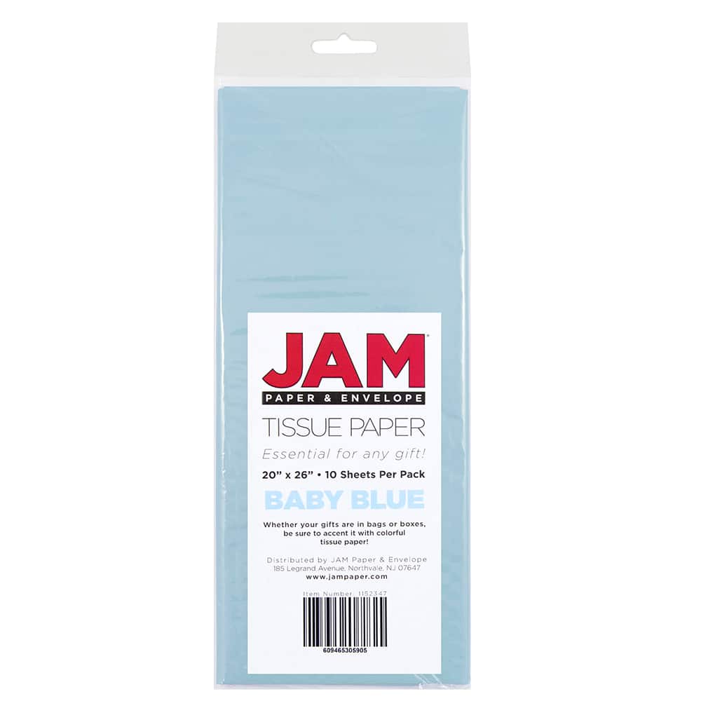 JAM Paper 20" x 26" Tissue Paper, 2 Packs of 10 Sheets