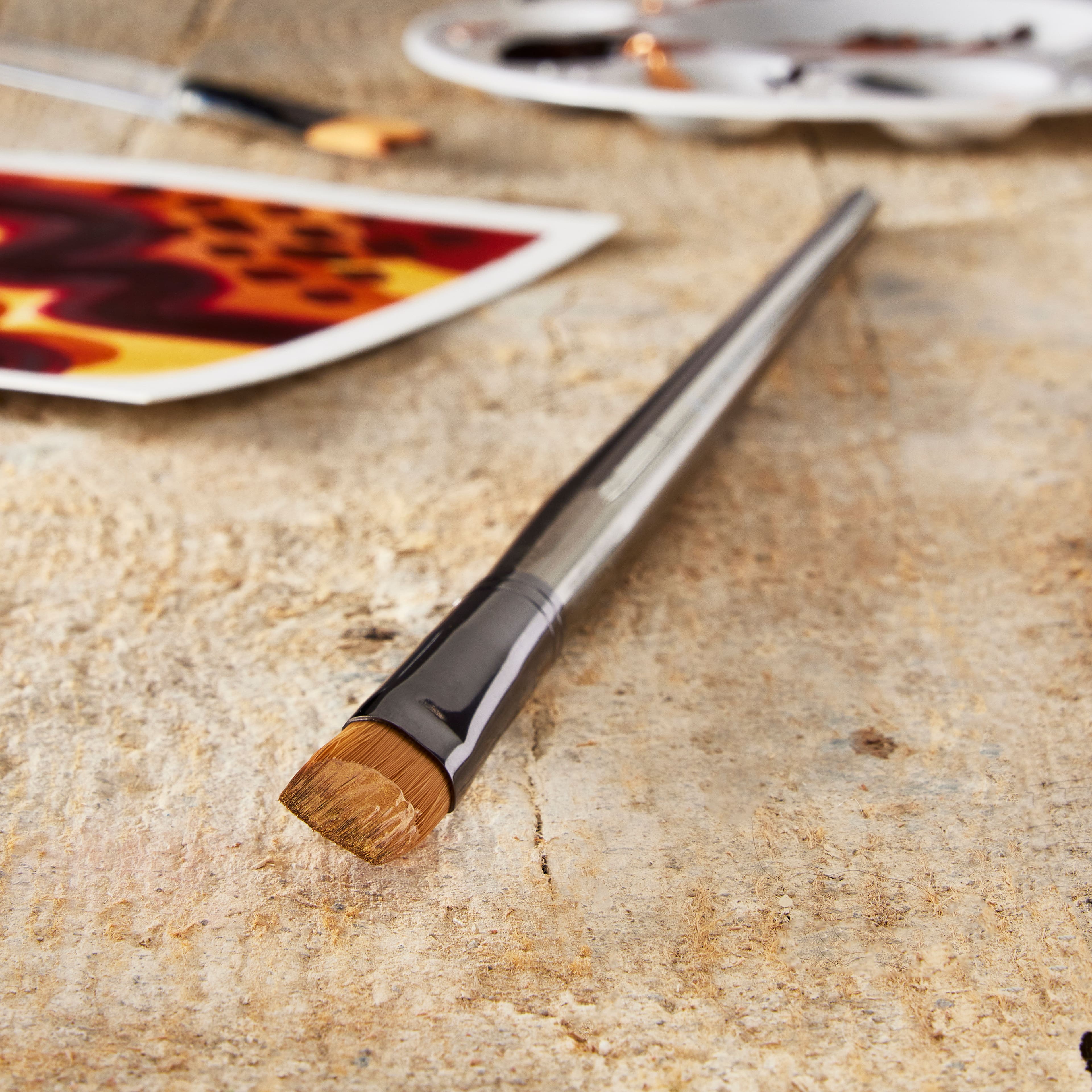 12 Pack: Zen™ Series 43 Long Handle Filbert Brush