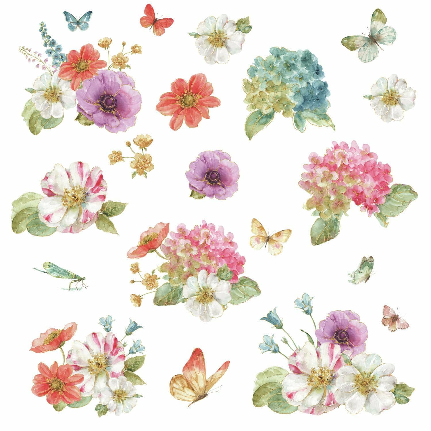 RoomMates Butterfly Wings Peel & Stick Giant Wall Decals
