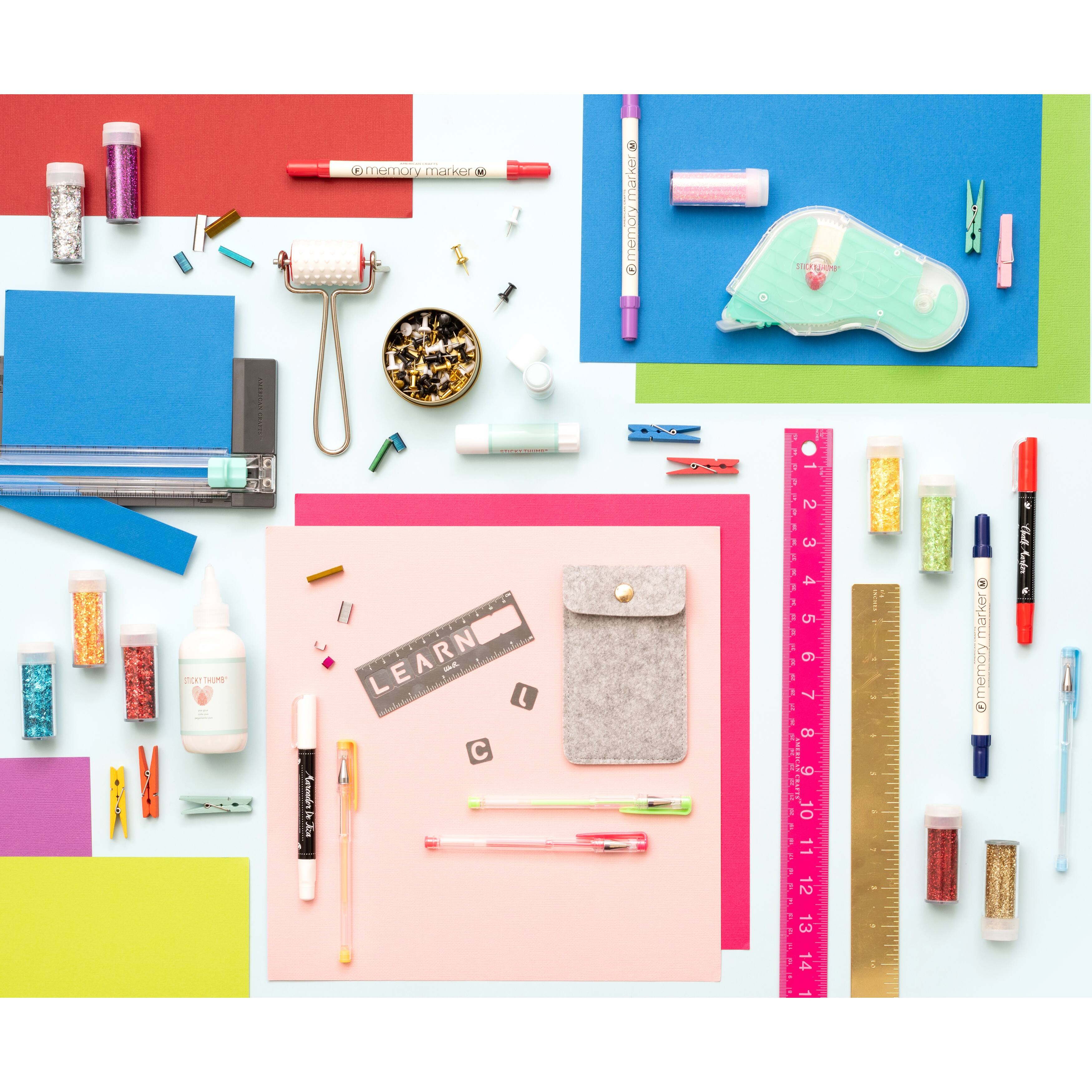 American Crafts™ 12" x 12" Primary Precision Cardstock, 60 Sheets