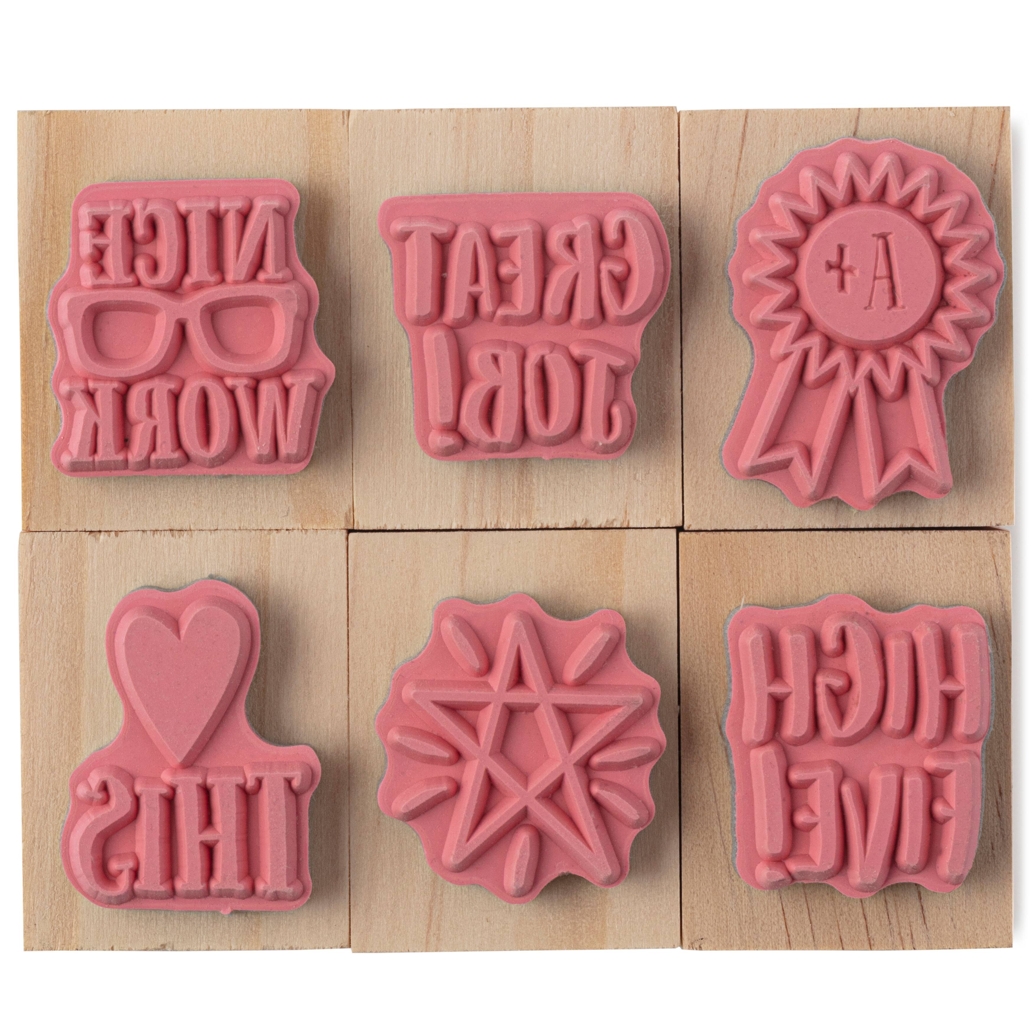 6 Pack: Nice Work Wood Stamp Set by Recollections™