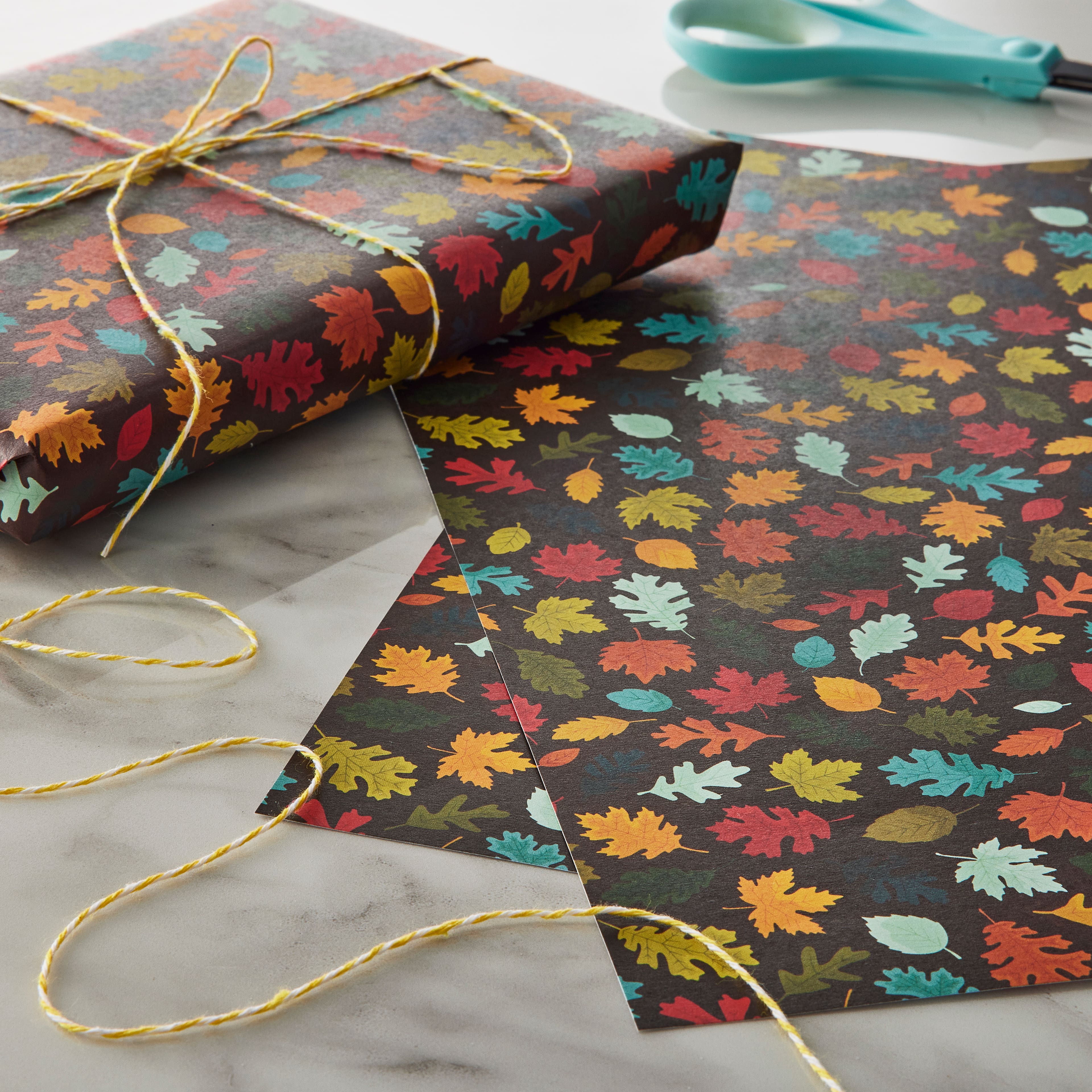 Multicolour Fall Leaves Cardstock Paper by Recollections™, 12" x 12"