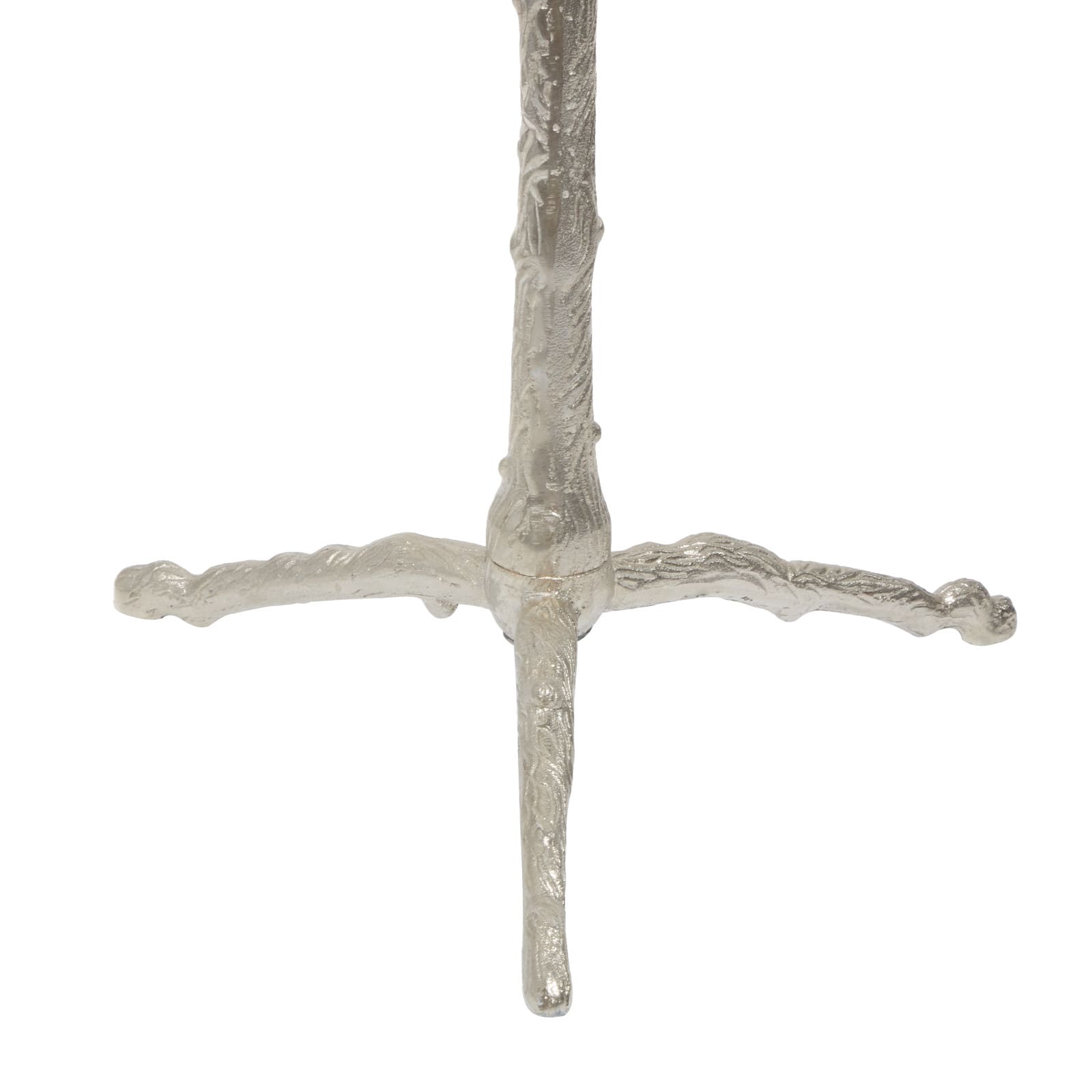 Silver Aluminum Eclectic Coat Rack, 71" x  17" x  17"