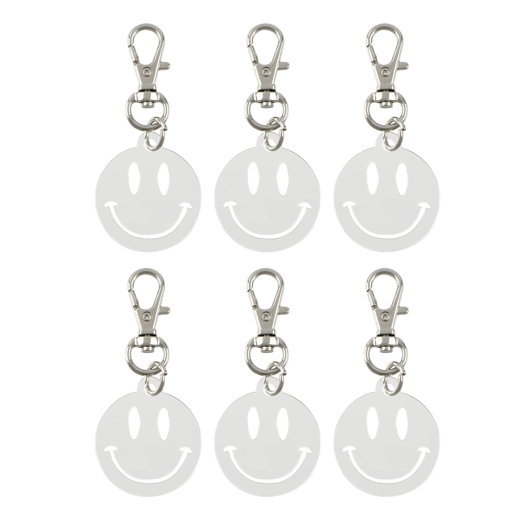 Smiley Face Acrylic Keychains, 6ct. by Make Market®