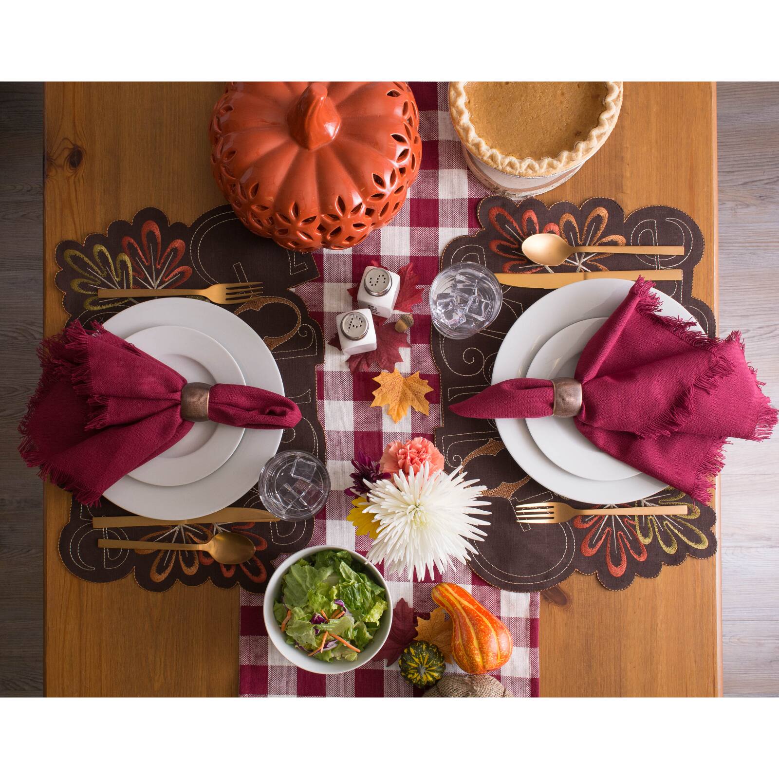 DII® 108" Solid Heavyweight Fringed Table Runner