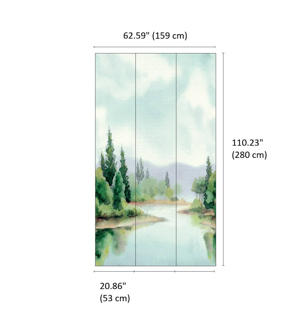 Designs Direct Serene River Wall Mural
