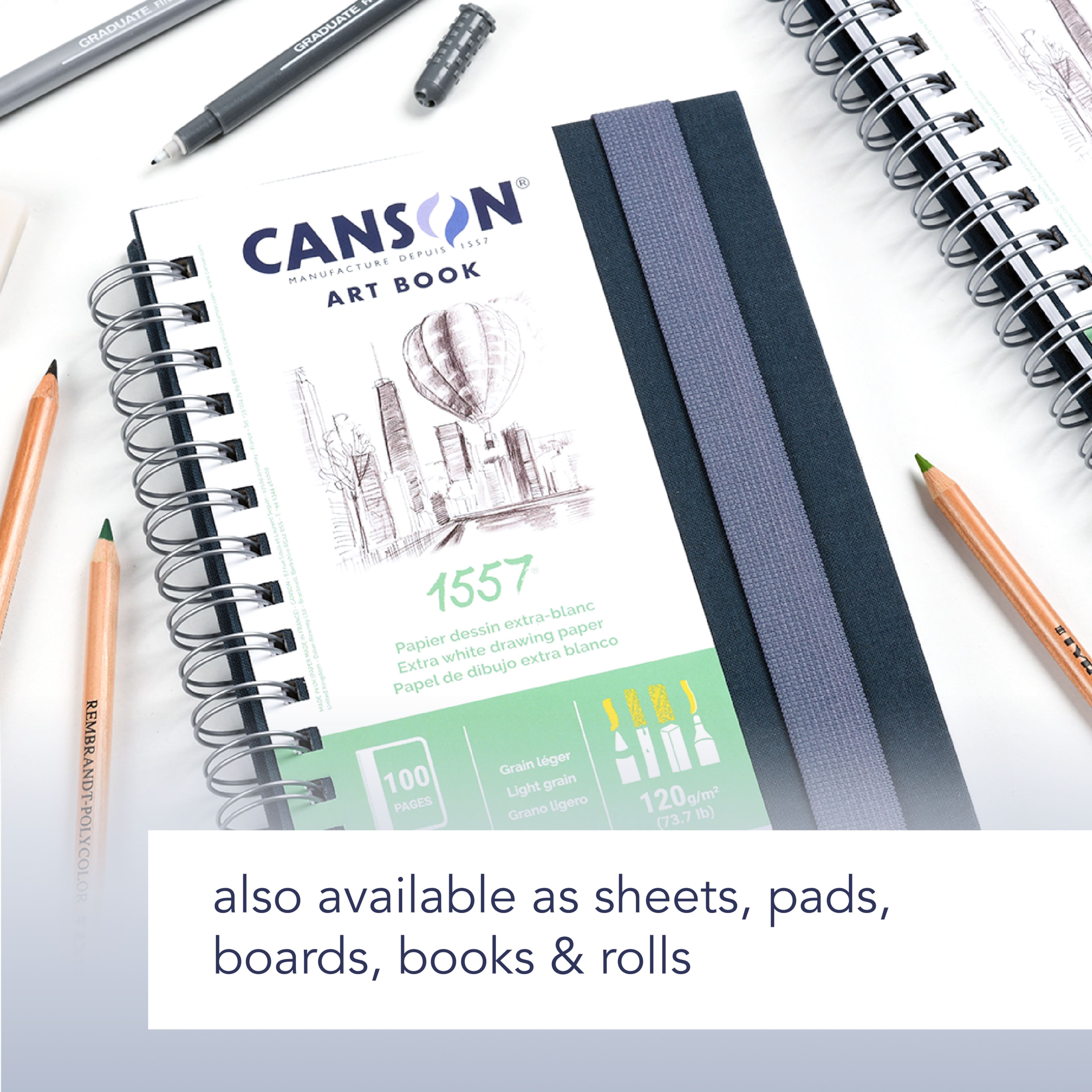 Canson® 1557® Drawing Paper Pad, 9" x 12"