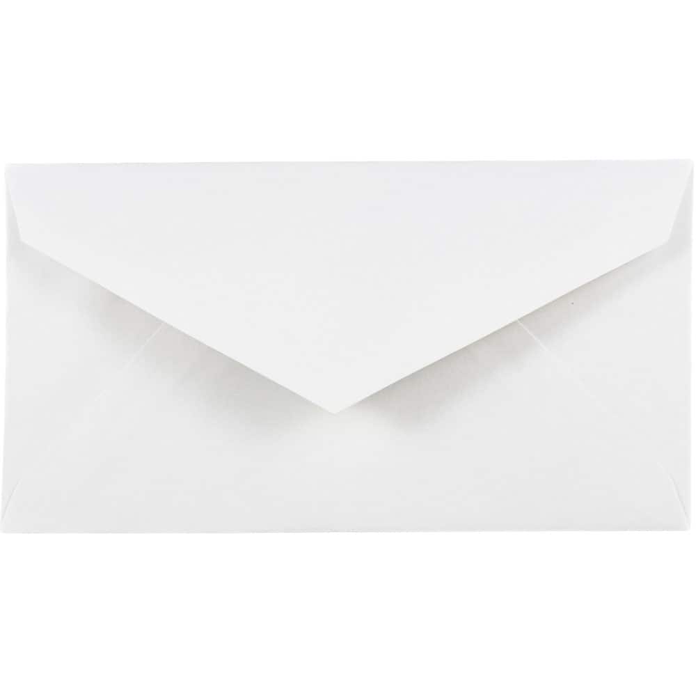 JAM Paper 3.875" x 7.5" White Monarch Commercial Envelopes