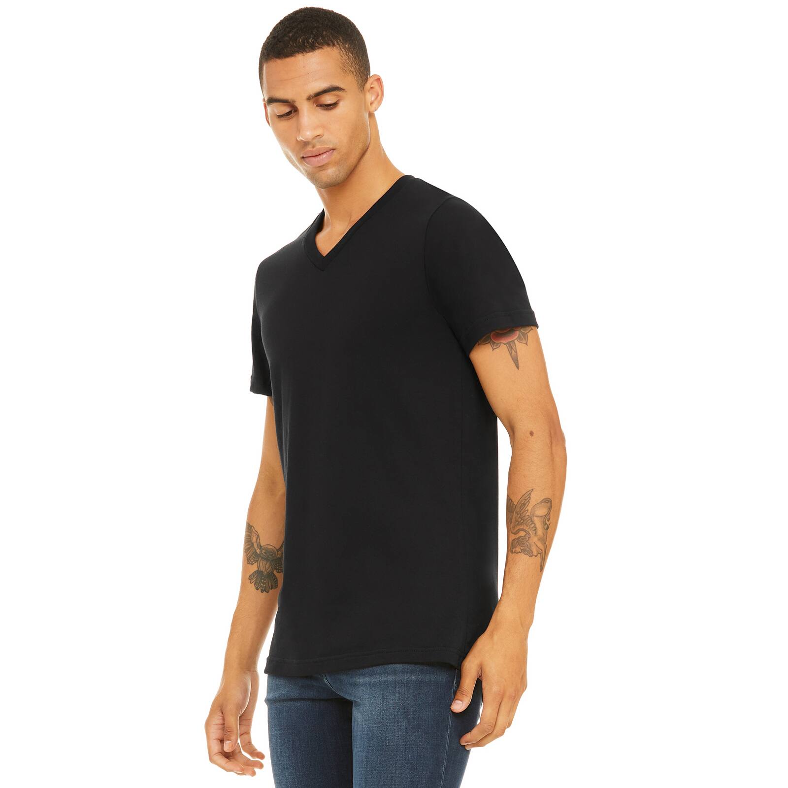 BELLA+CANVAS® Short Sleeve V-Neck Adult Unisex Cotton Jersey T-Shirt