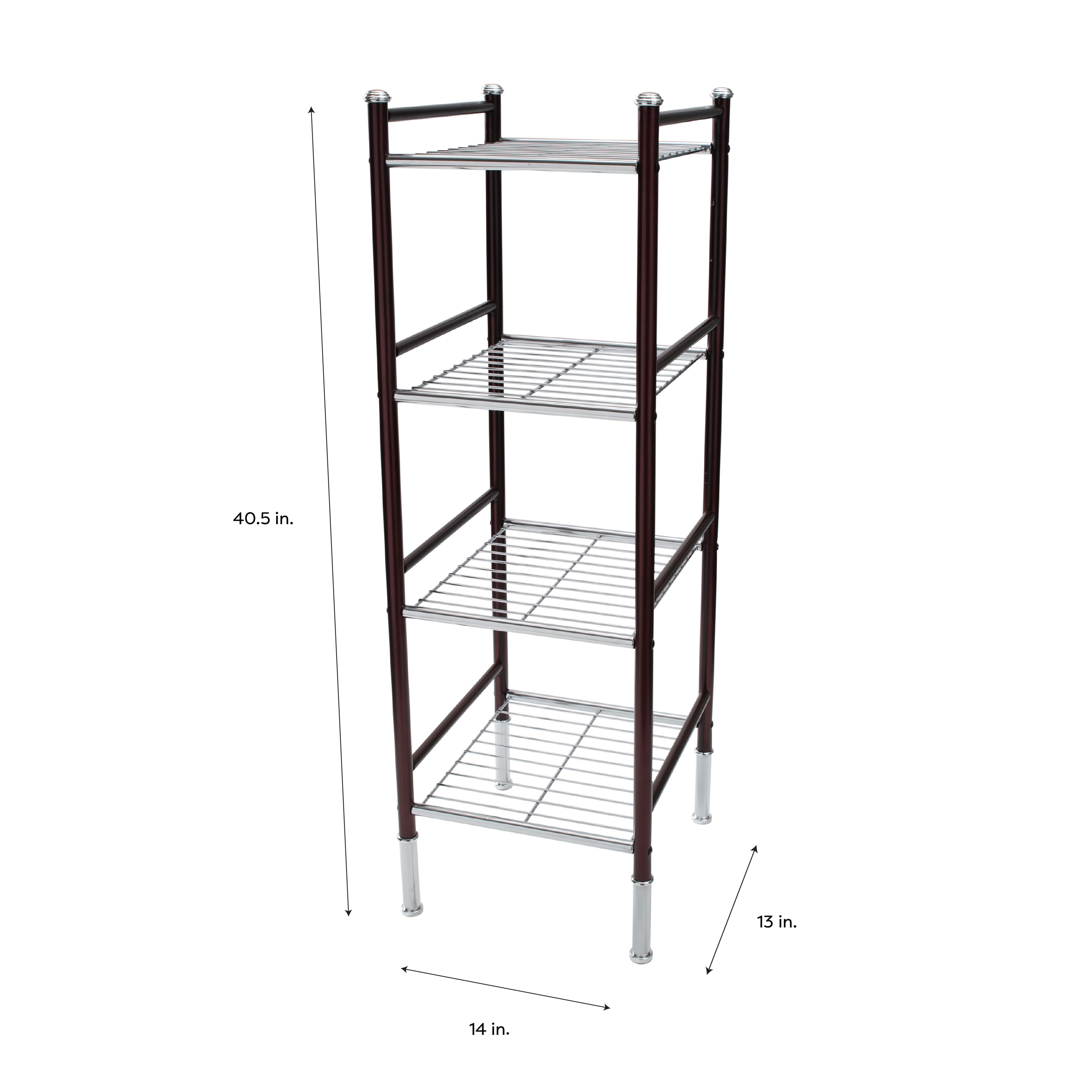 Organize It All Duplex 4 Tier Freestanding Wire Rack