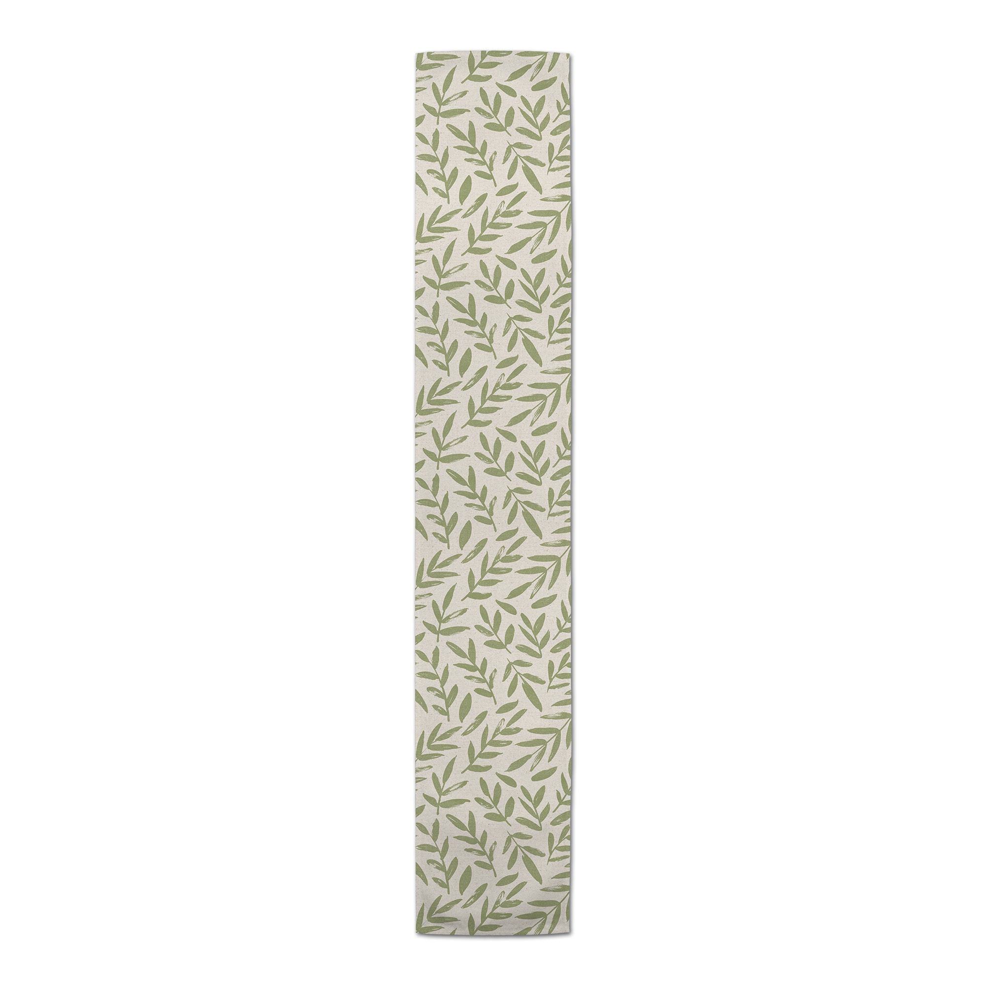 Rough Leaf Pattern 1 16" x 72" Poly Twill Table Runner