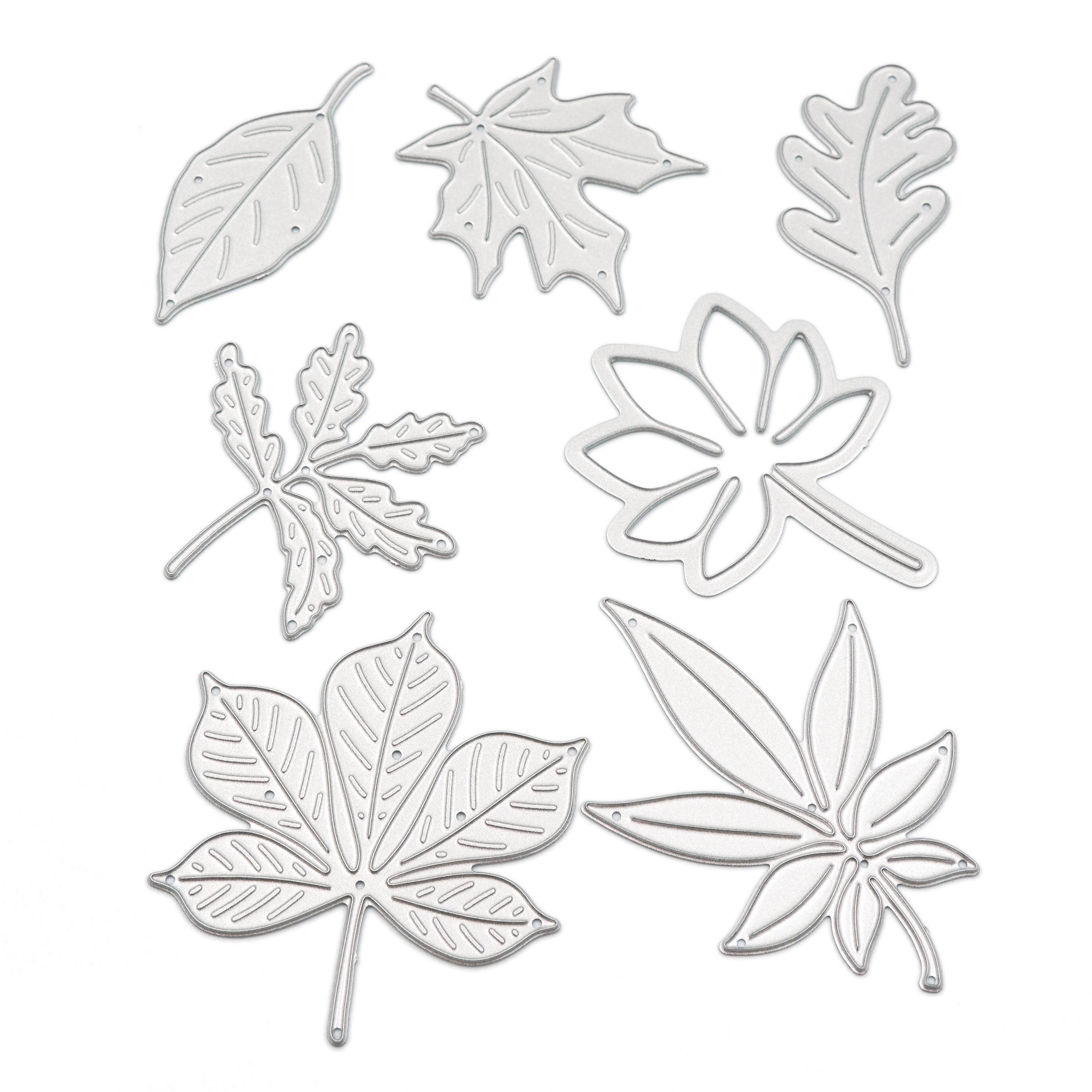 6 Pack: Fall Leaves Cutting Die Set by Recollections™