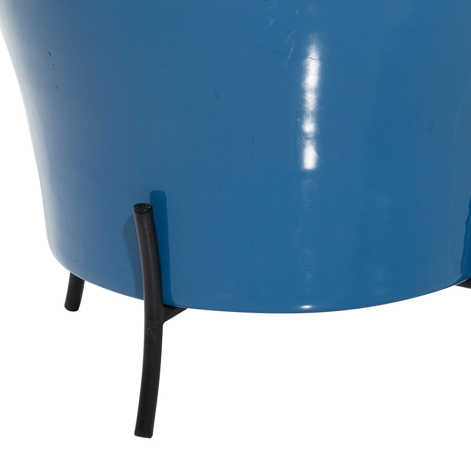 Blue Metal Farmhouse Planter Set 9" & 12"