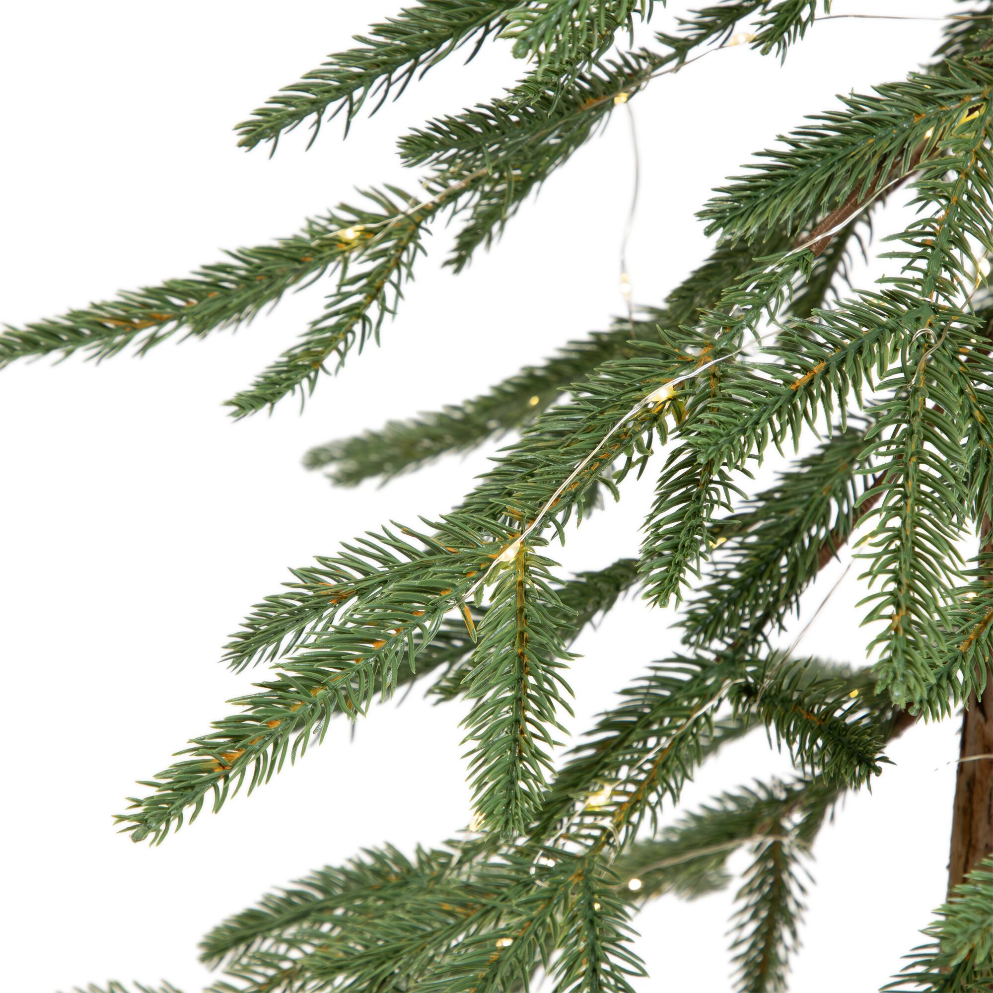 4ft. Pre-Lit Alpine Artificial Christmas Tree, Clear LED Lights