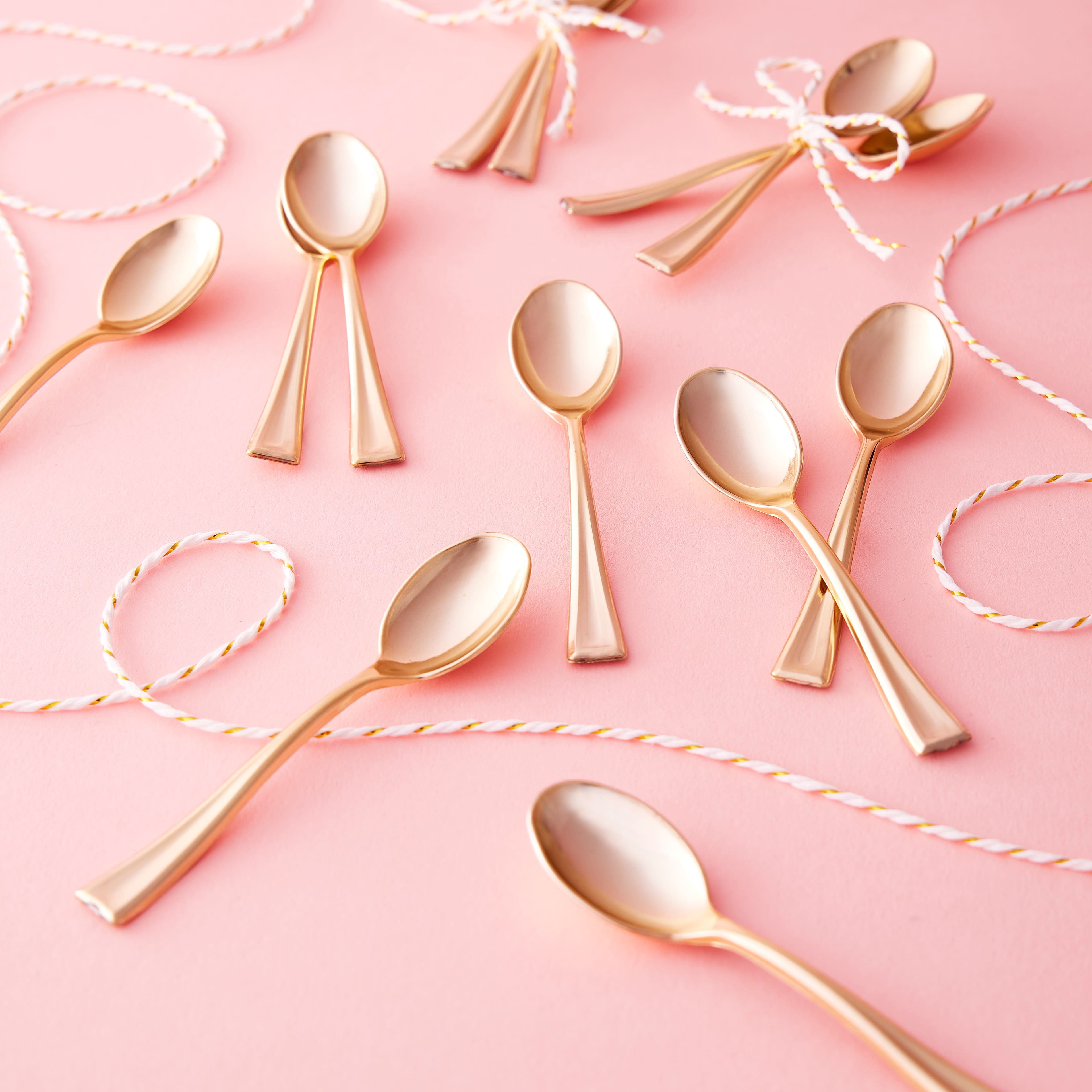 12 Packs: 24 ct. (288 total) Gold Mini Spoons by Celebrate It™