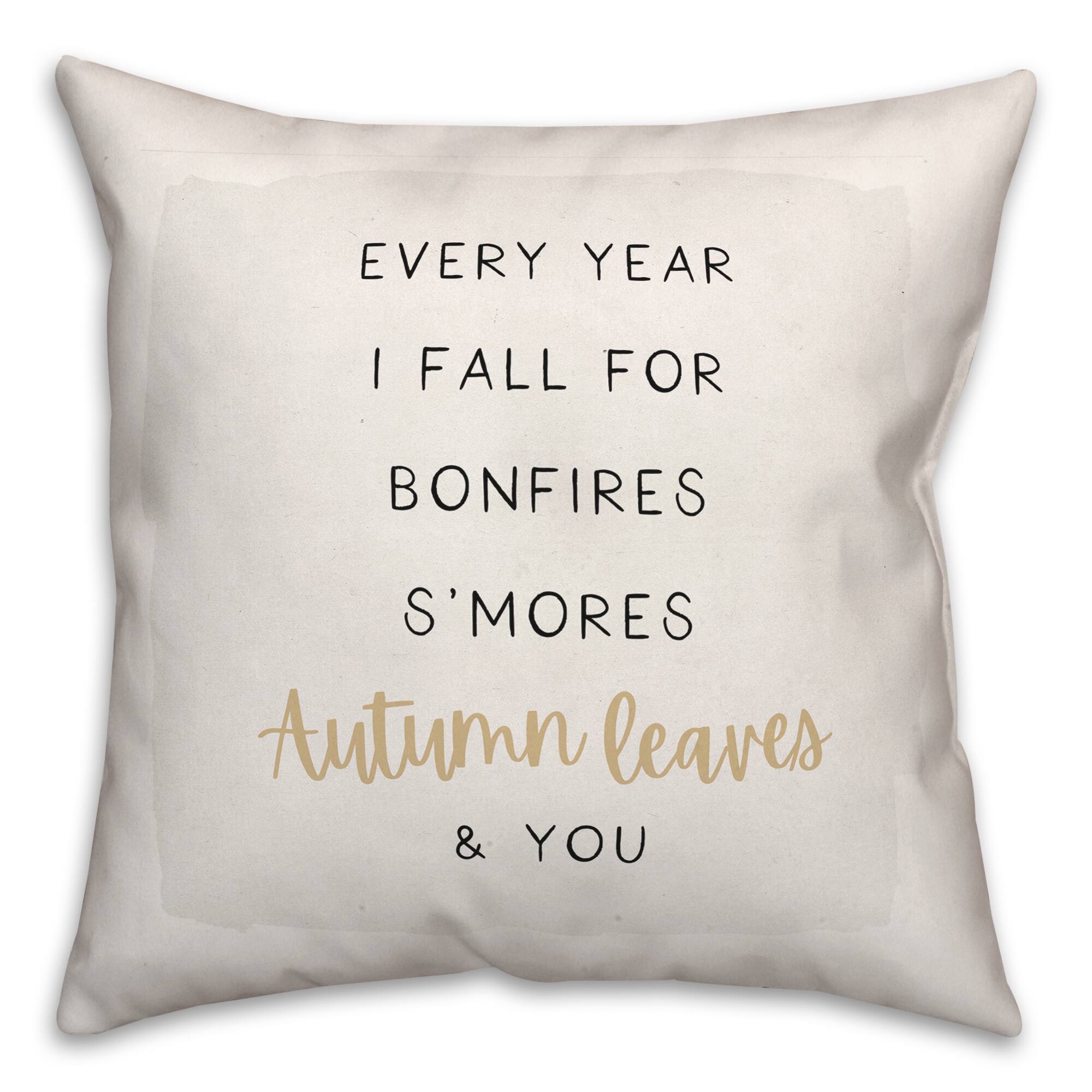 Off-White Fall For You Autumn Throw Pillow