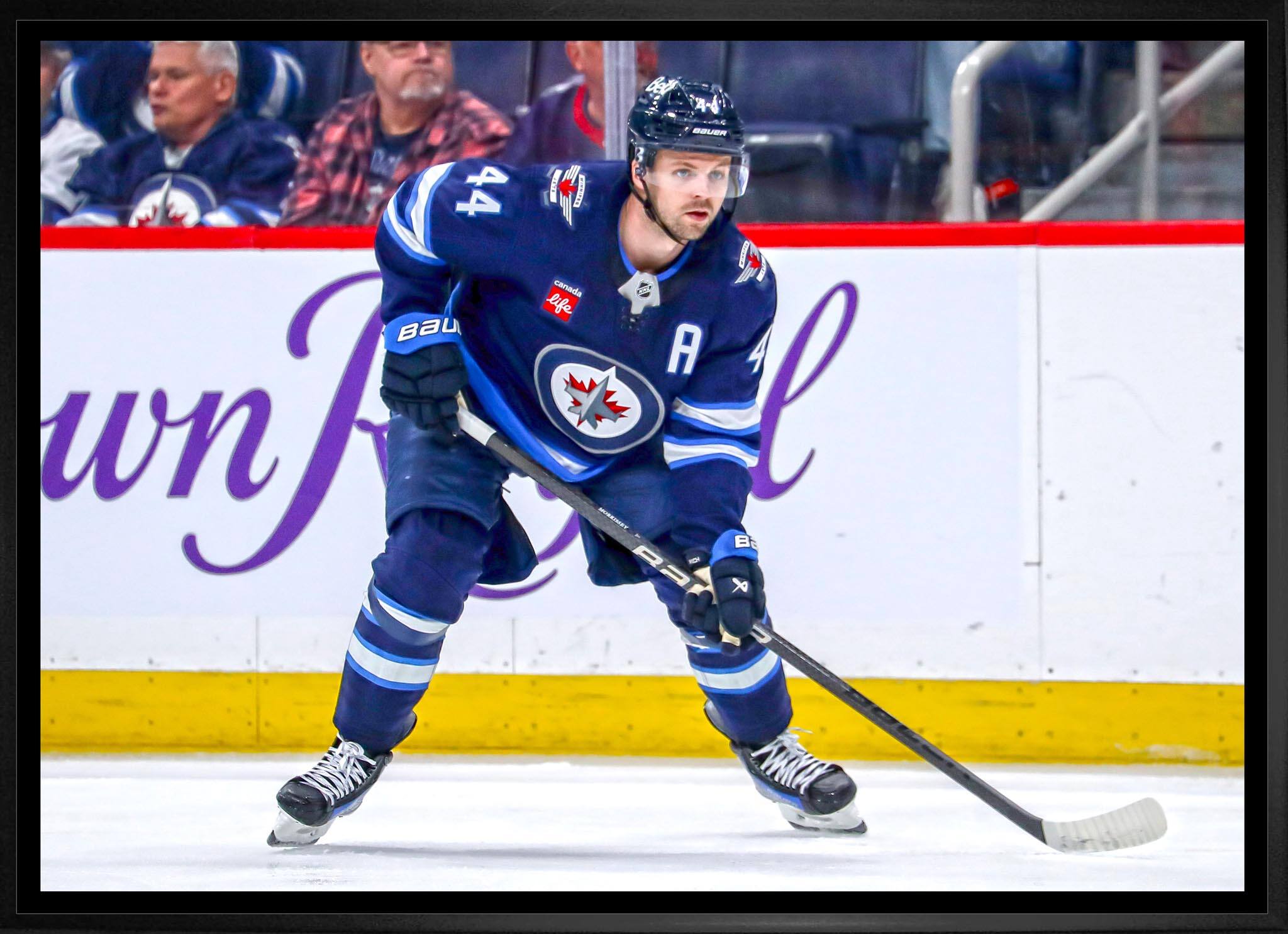 Josh Morrissey 20" x 29" Framed Canvas Winnipeg Jets 31.5" x 22.5"