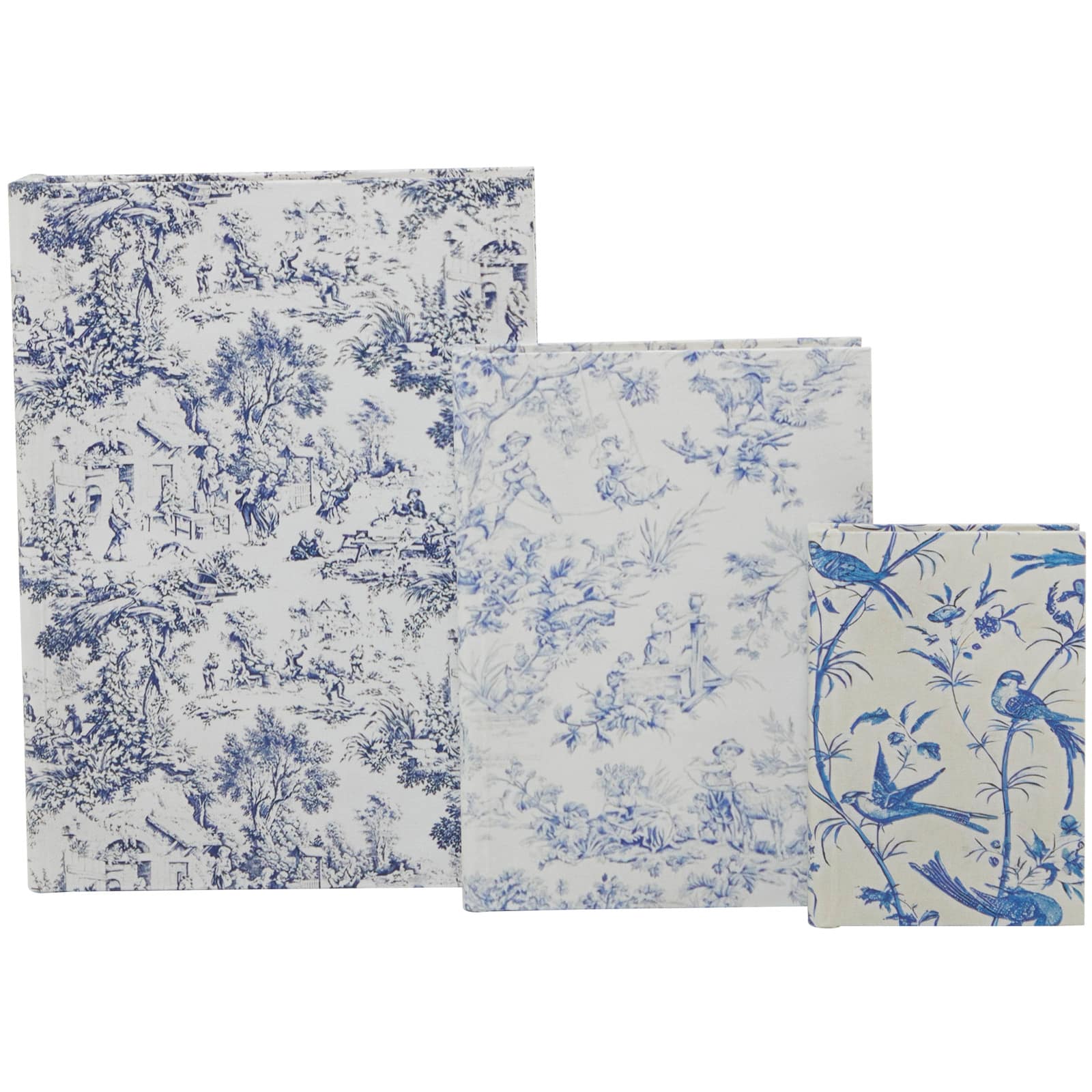 Nature & Foliage Canvas Faux Book Box Set