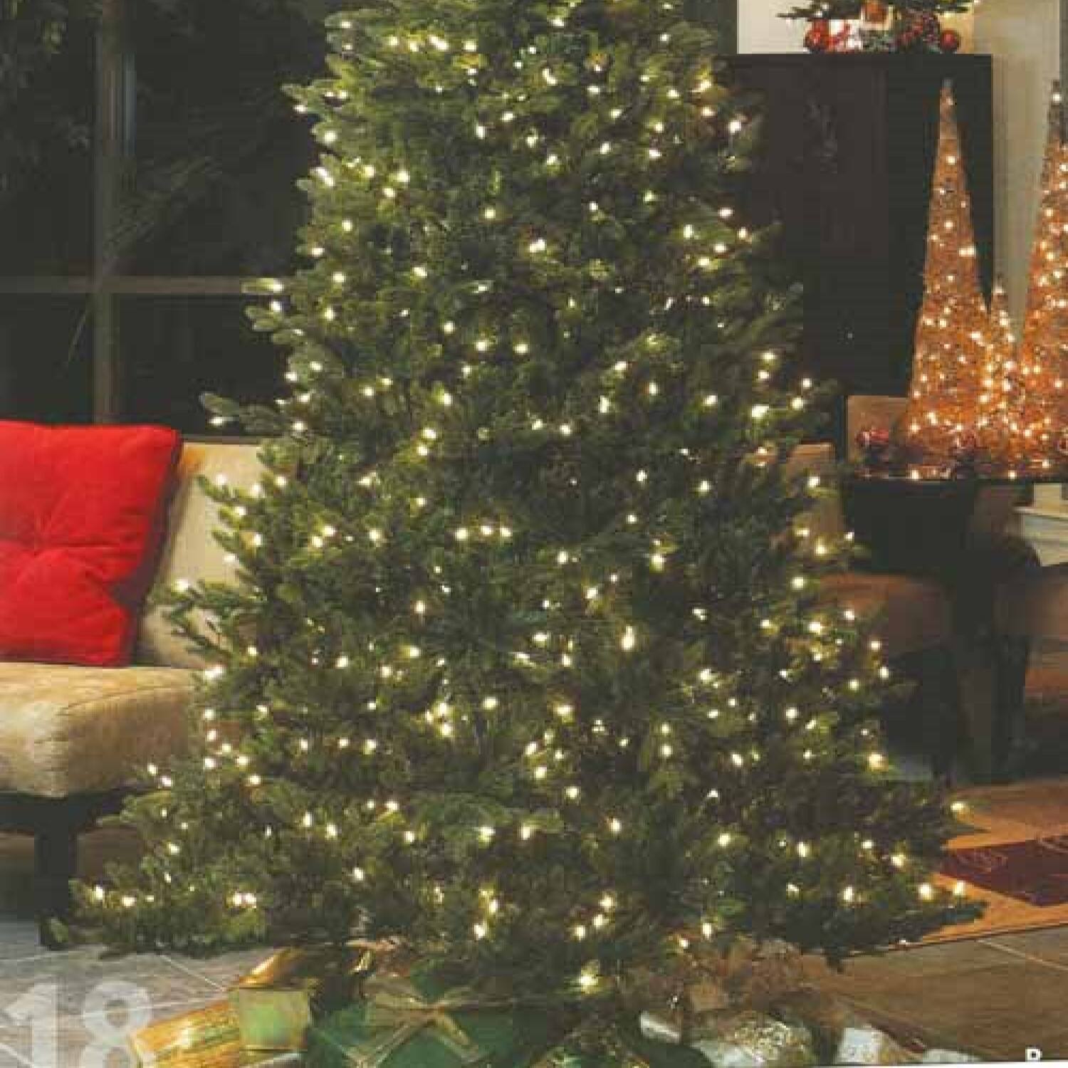 Northlight 7.5ft. Pre-Lit Savannah Spruce Medium Artificial Christmas Tree, Clear Lights