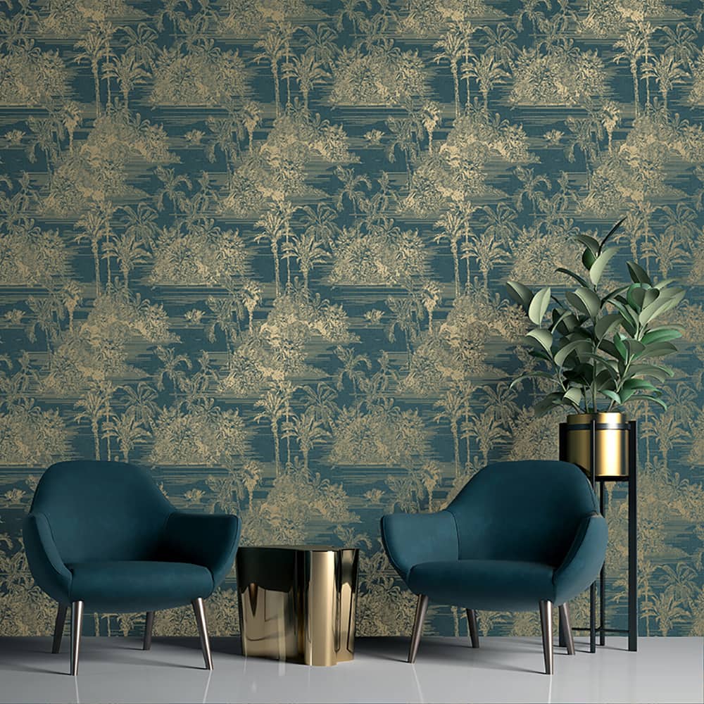 Designs Direct Tropic Archive Toile Peel & Stick Wallpaper