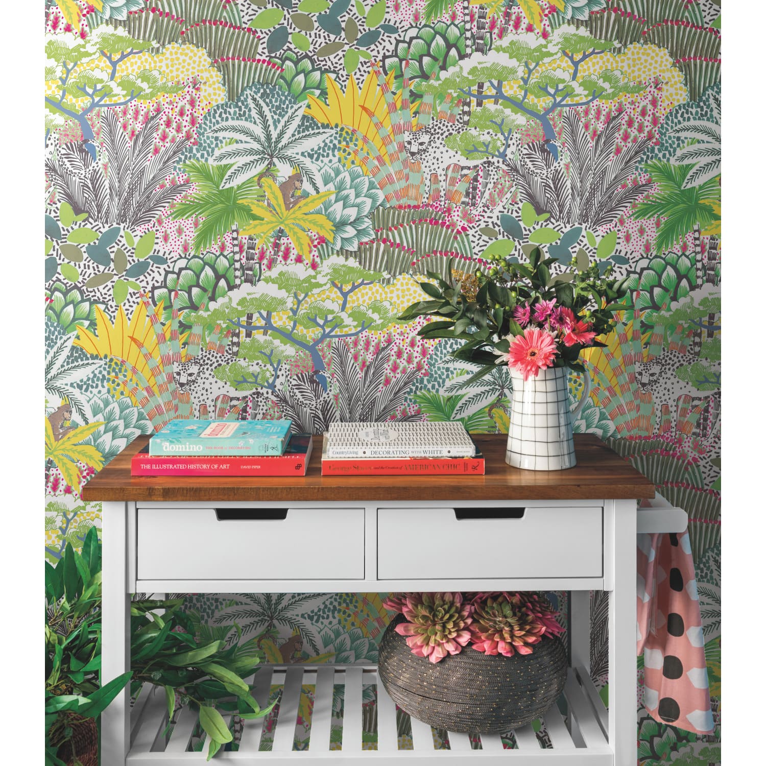 RoomMates Tamara Day Jungle Vibe Peel & Stick Wallpaper