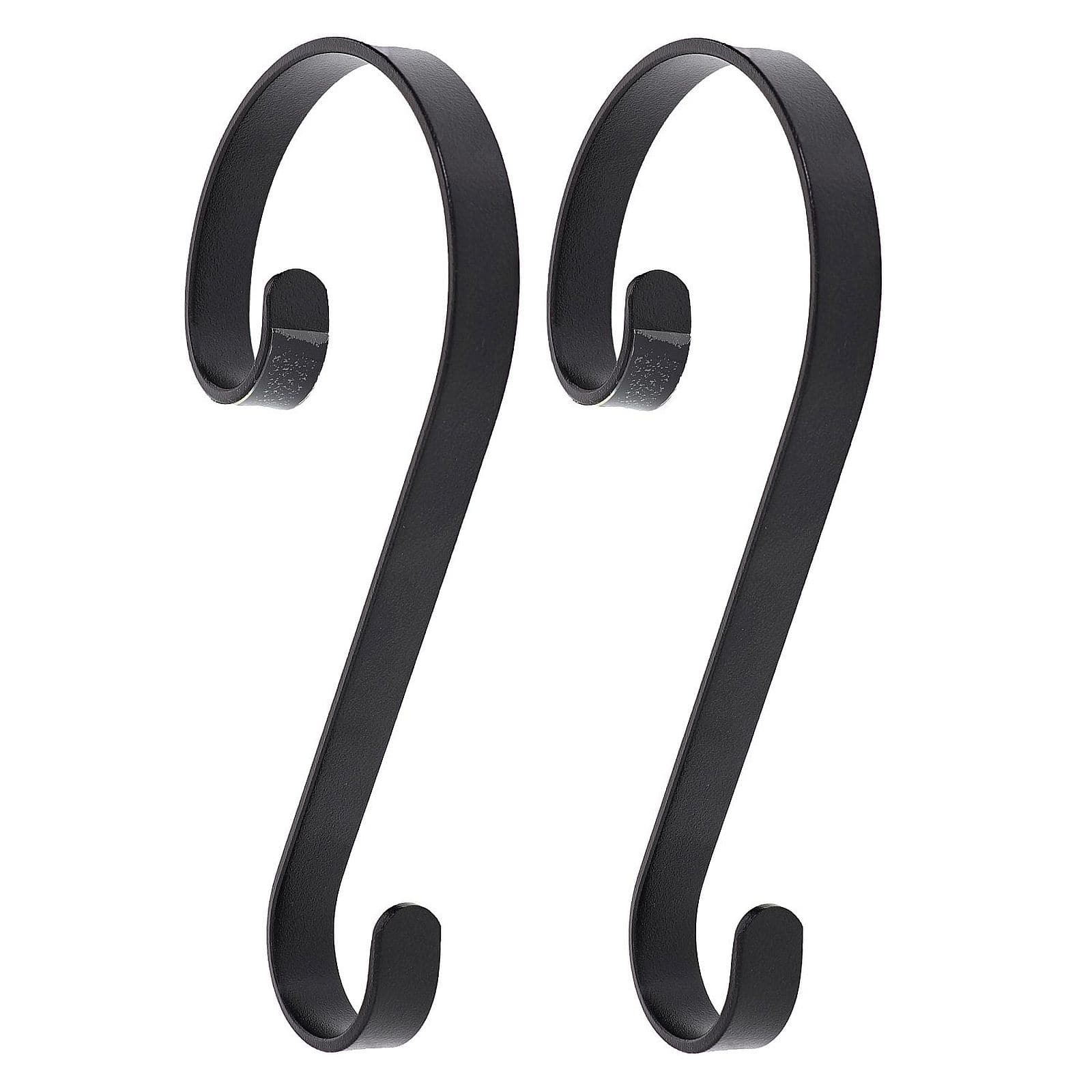 Haute Decor Stocking Scroll® Matte Black Stocking Holders