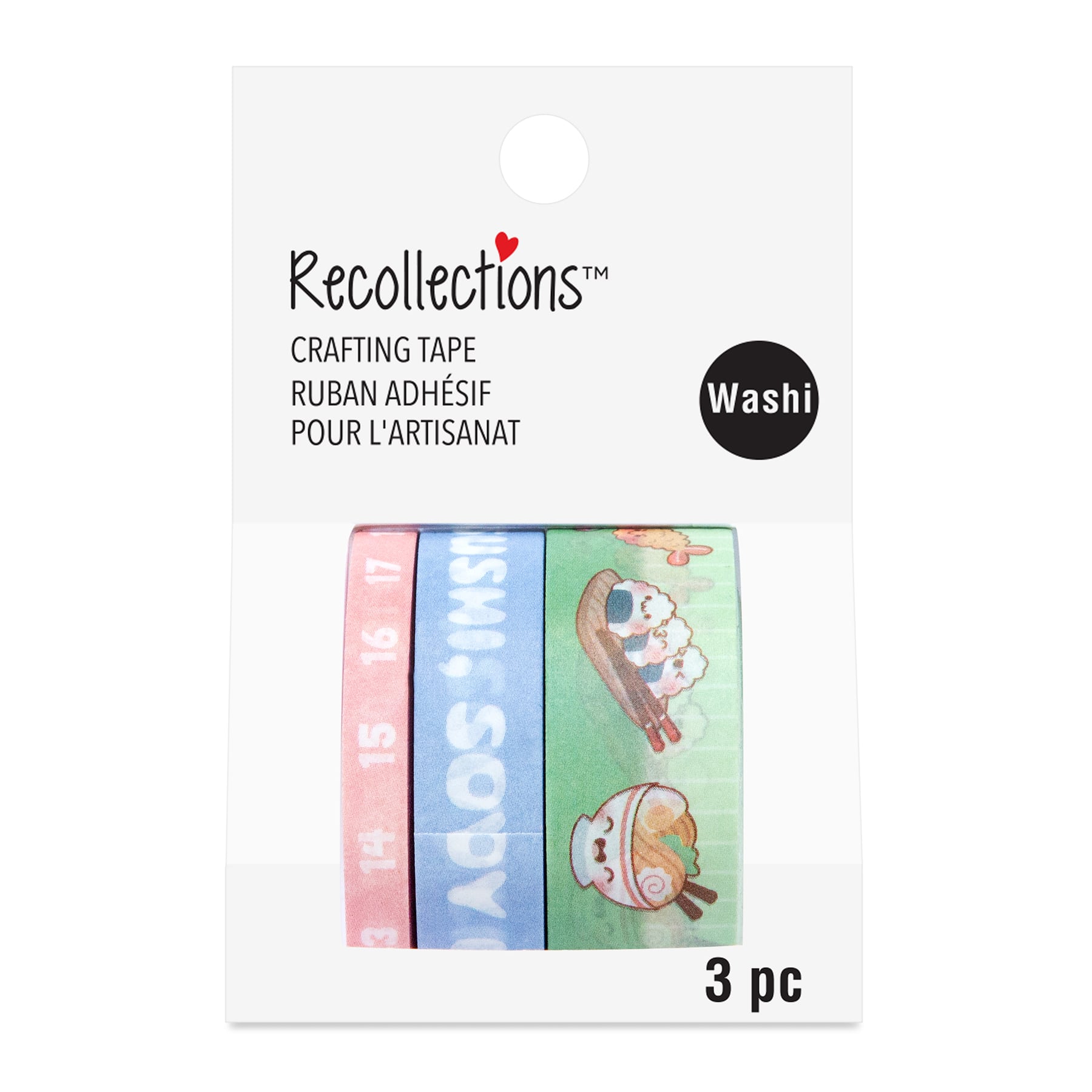 3-Piece Kawaii Washi Tape Tube by Recollections™