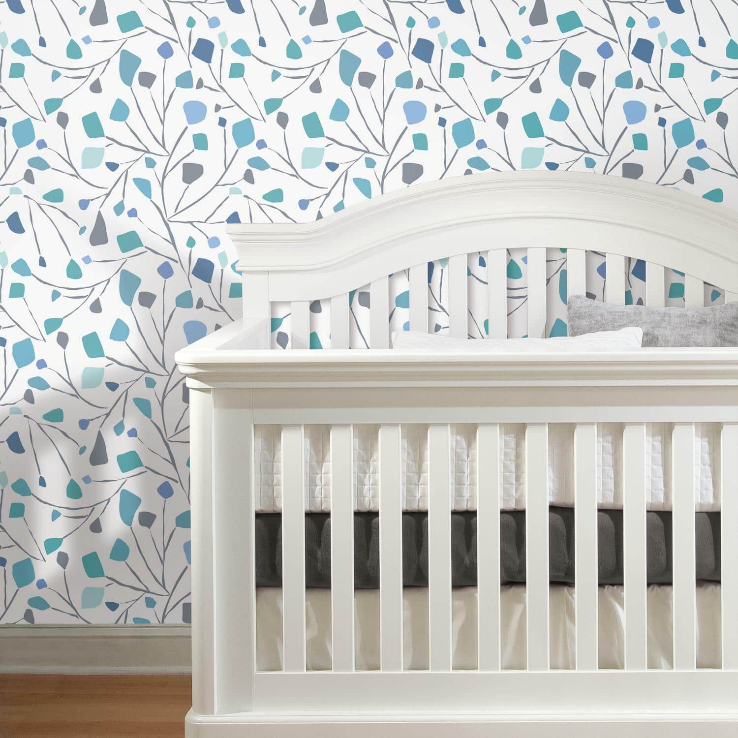 RoomMates Blue Terrazzo Branch Peel & Stick Wallpaper