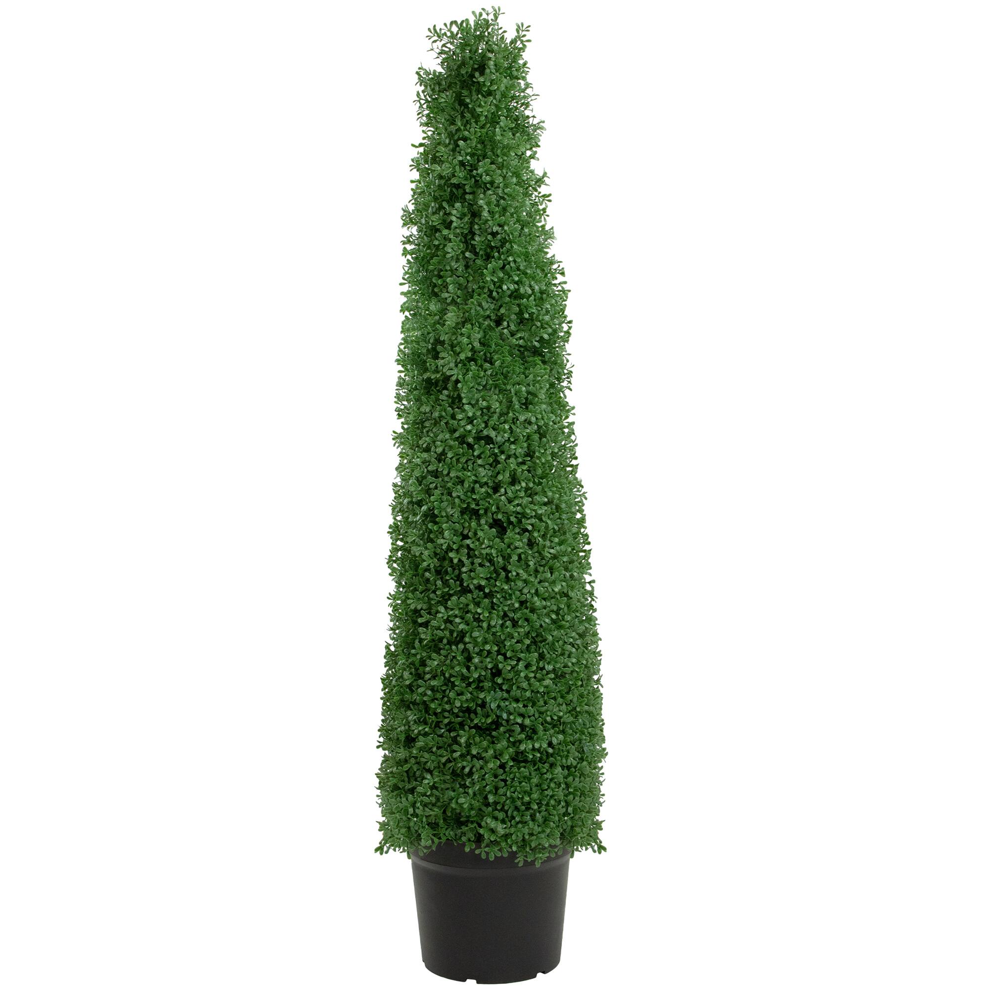4Ft Unlit Artificial Boxwood Cone Topiary Tree with Pot By Northlight in Green | 48" x 11" | Michaels®