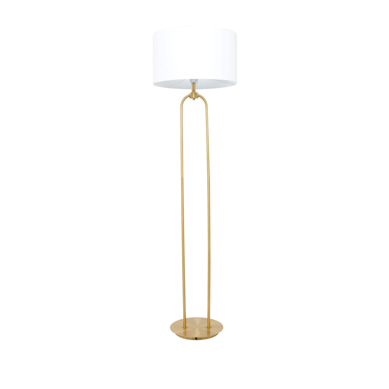 CosmoLiving by Cosmopolitan Gold Iron Modern Floor Lamp, 64" x 19" x 19"