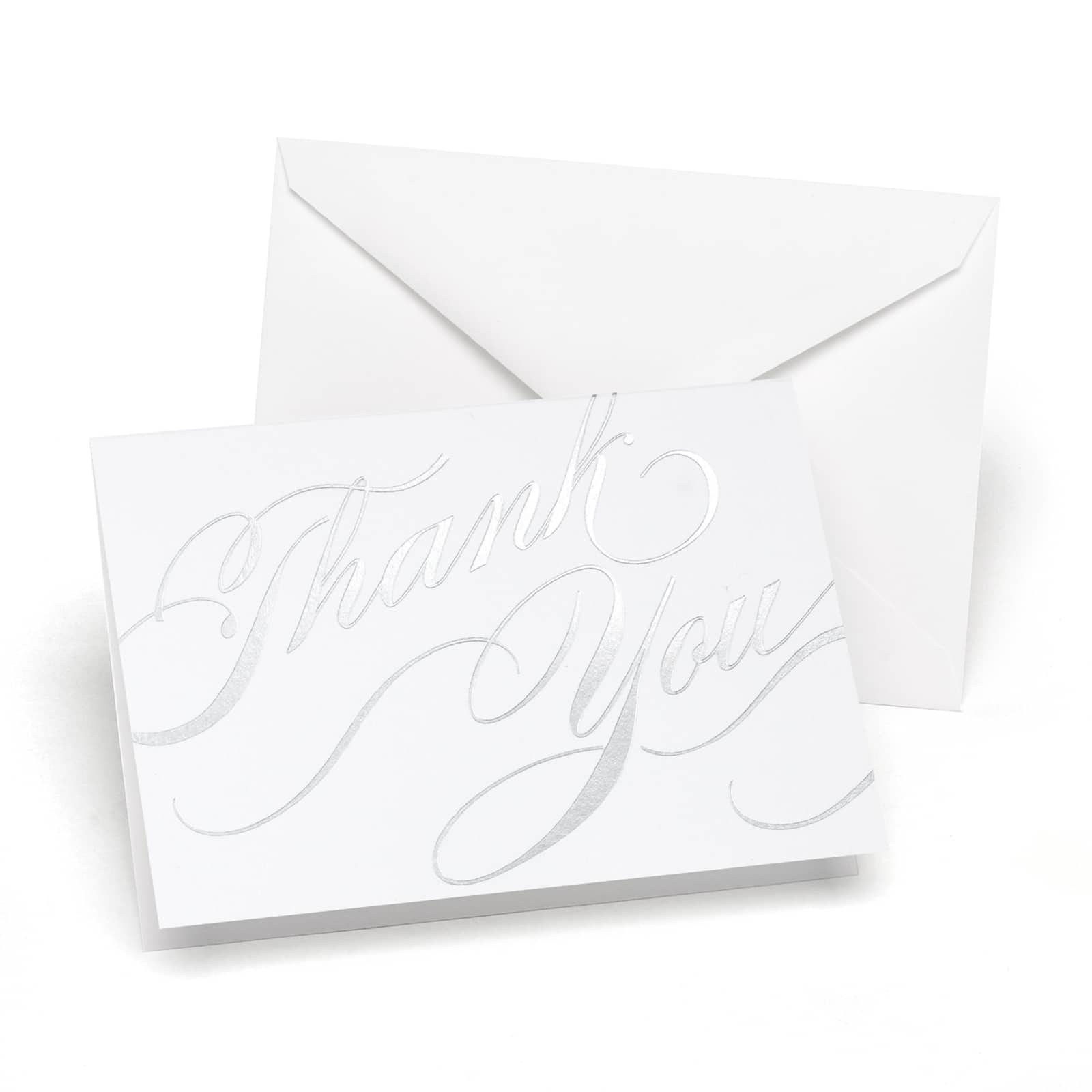 Hortense B. Hewitt Co. Unending Gratitude Silver Thank You Cards