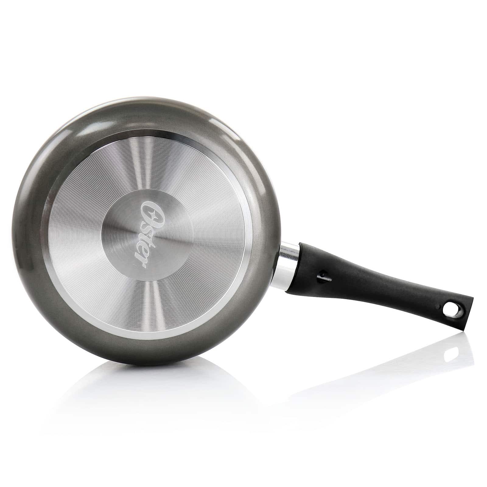 Oster 2.5qt. Merrion Metallic Gray Nonstick Aluminum Saucepan with Lid